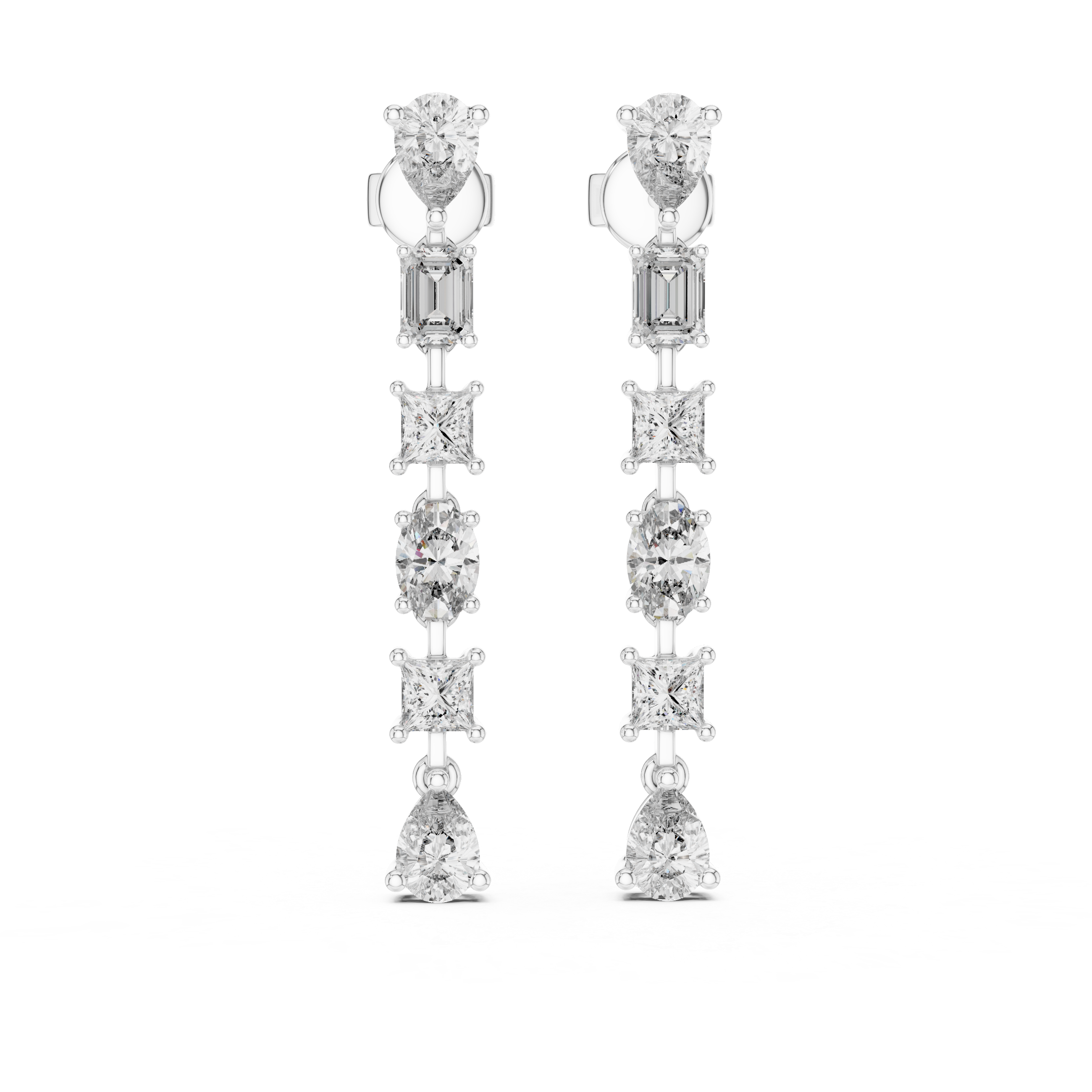 MIX SHAPE LONG EARRING