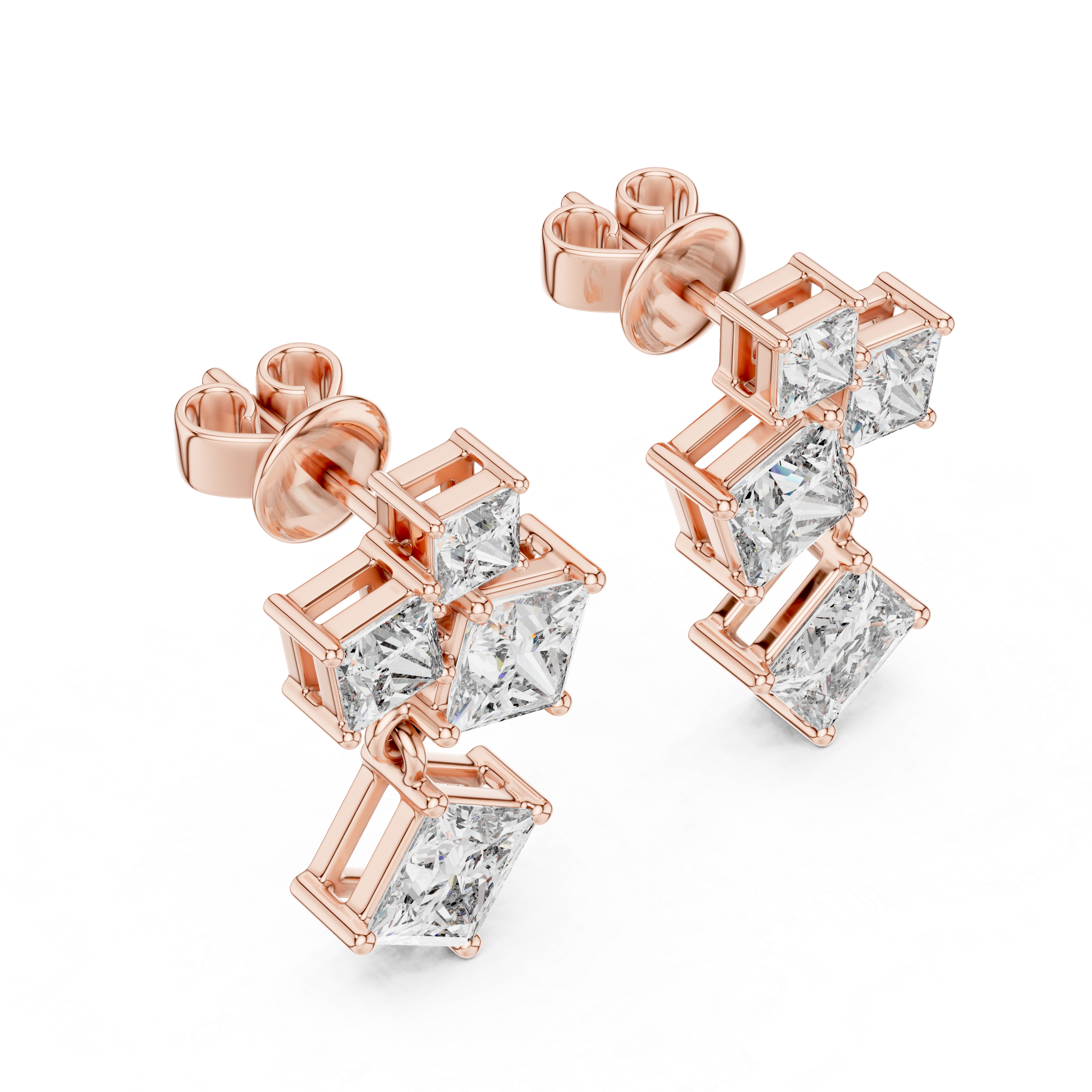 PRINCESS DANGLING STUDS