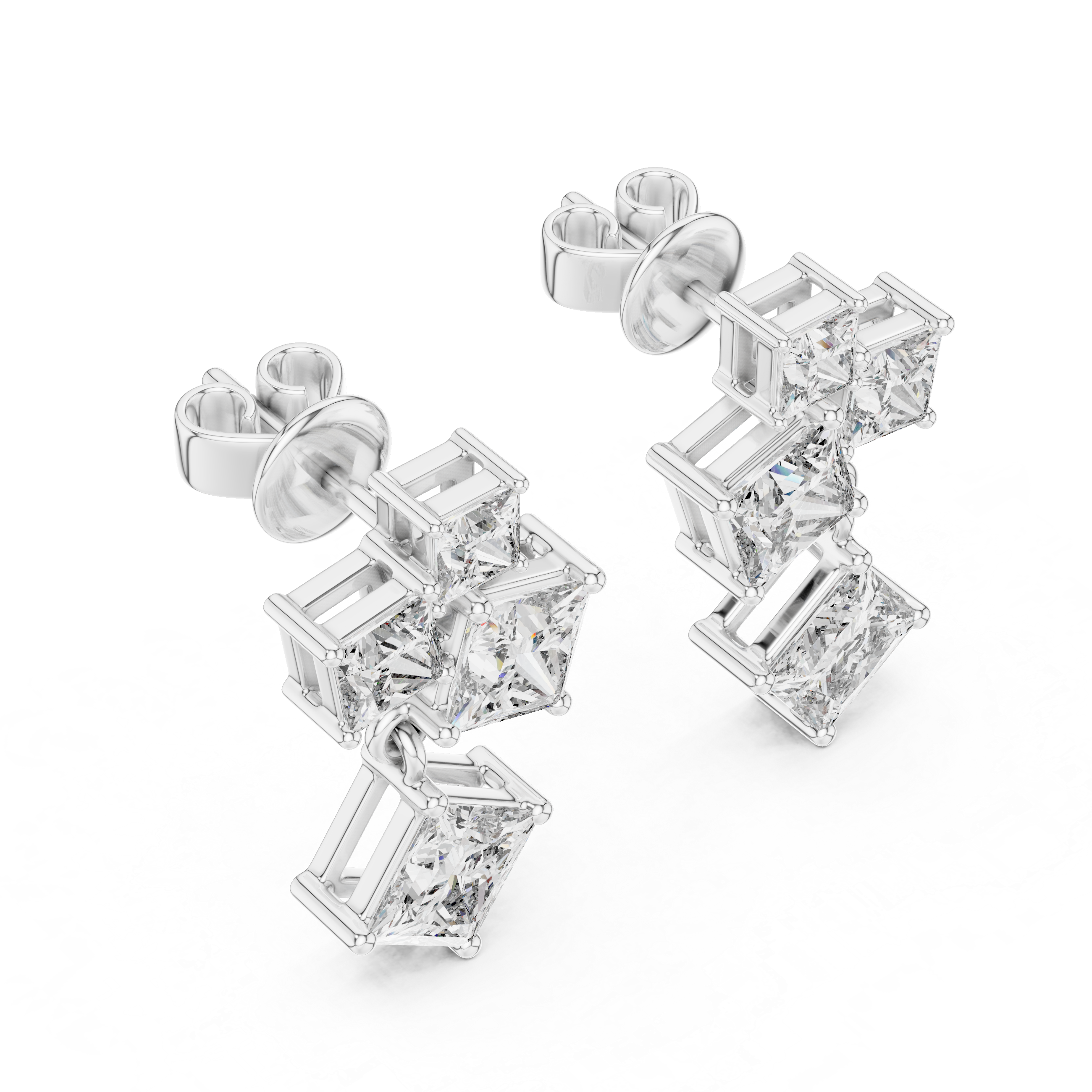 PRINCESS DANGLING STUDS