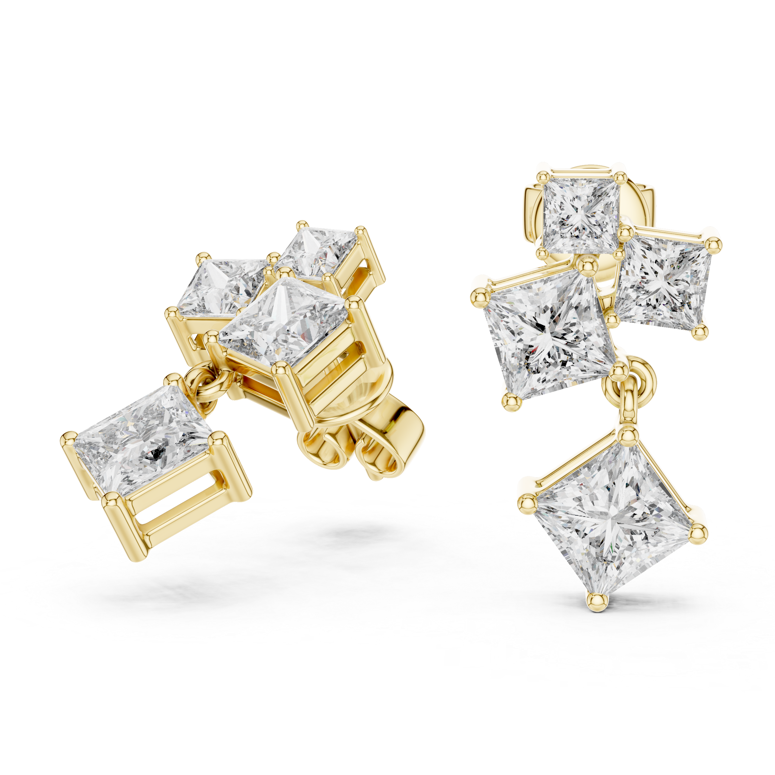 PRINCESS DANGLING STUDS