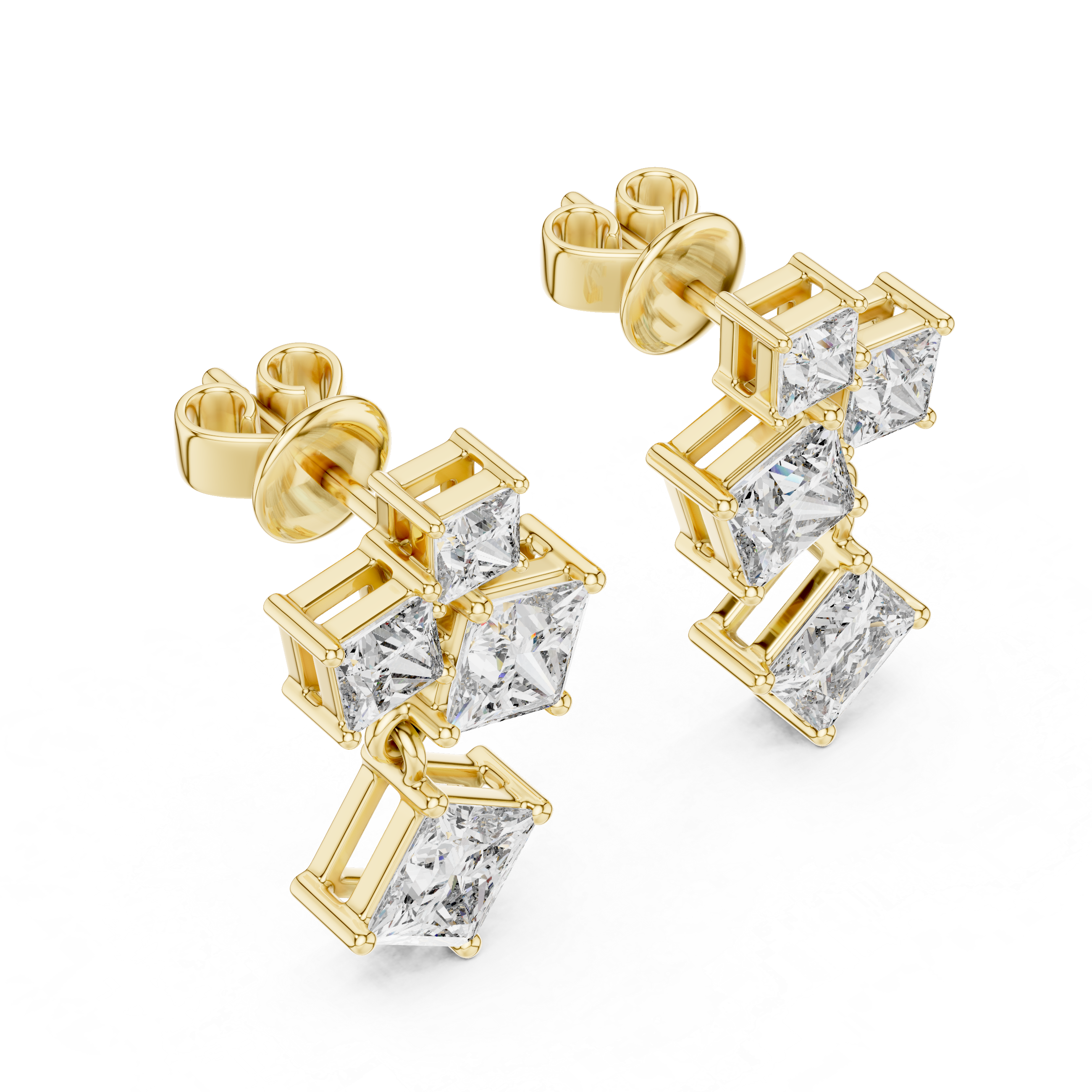 PRINCESS DANGLING STUDS