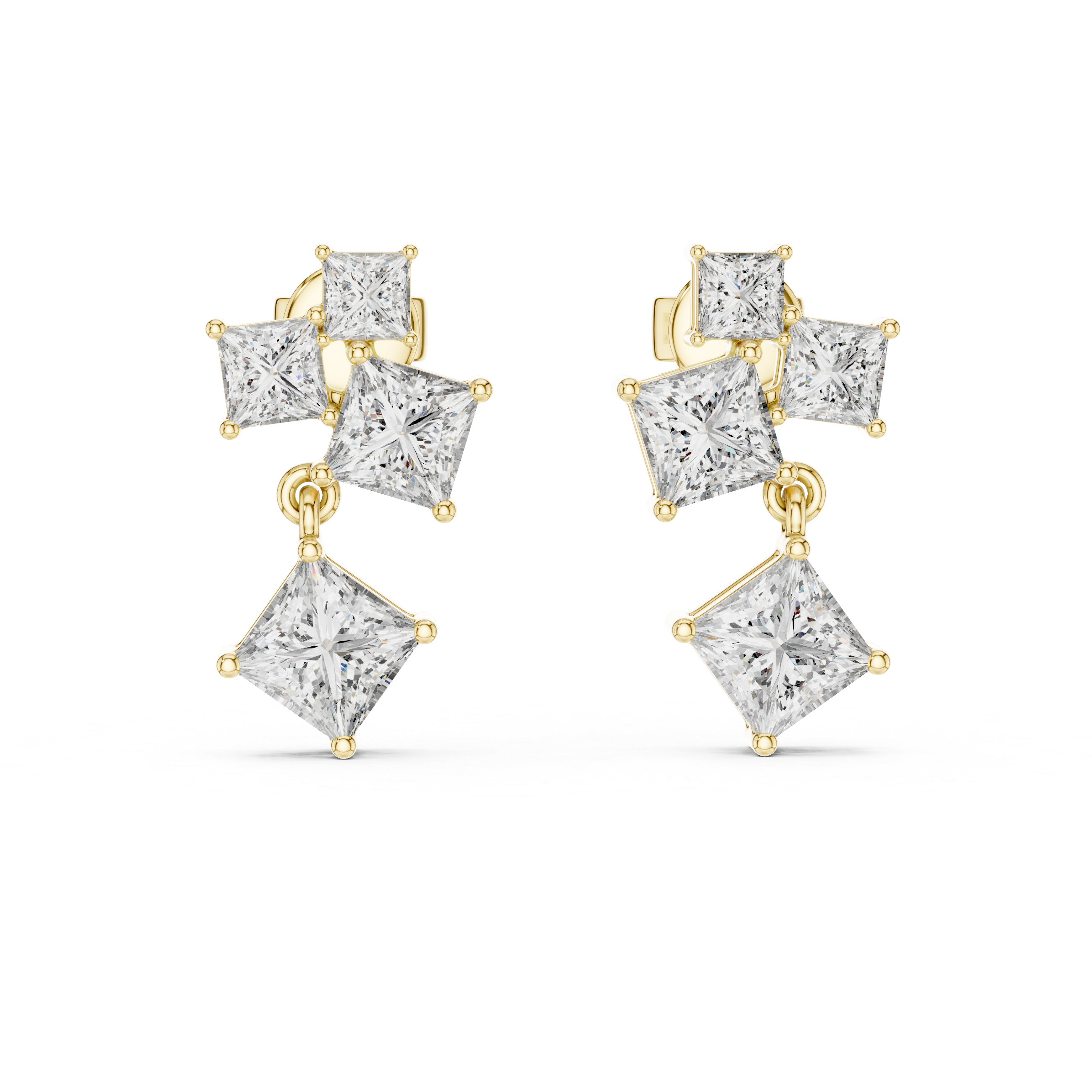 PRINCESS DANGLING STUDS