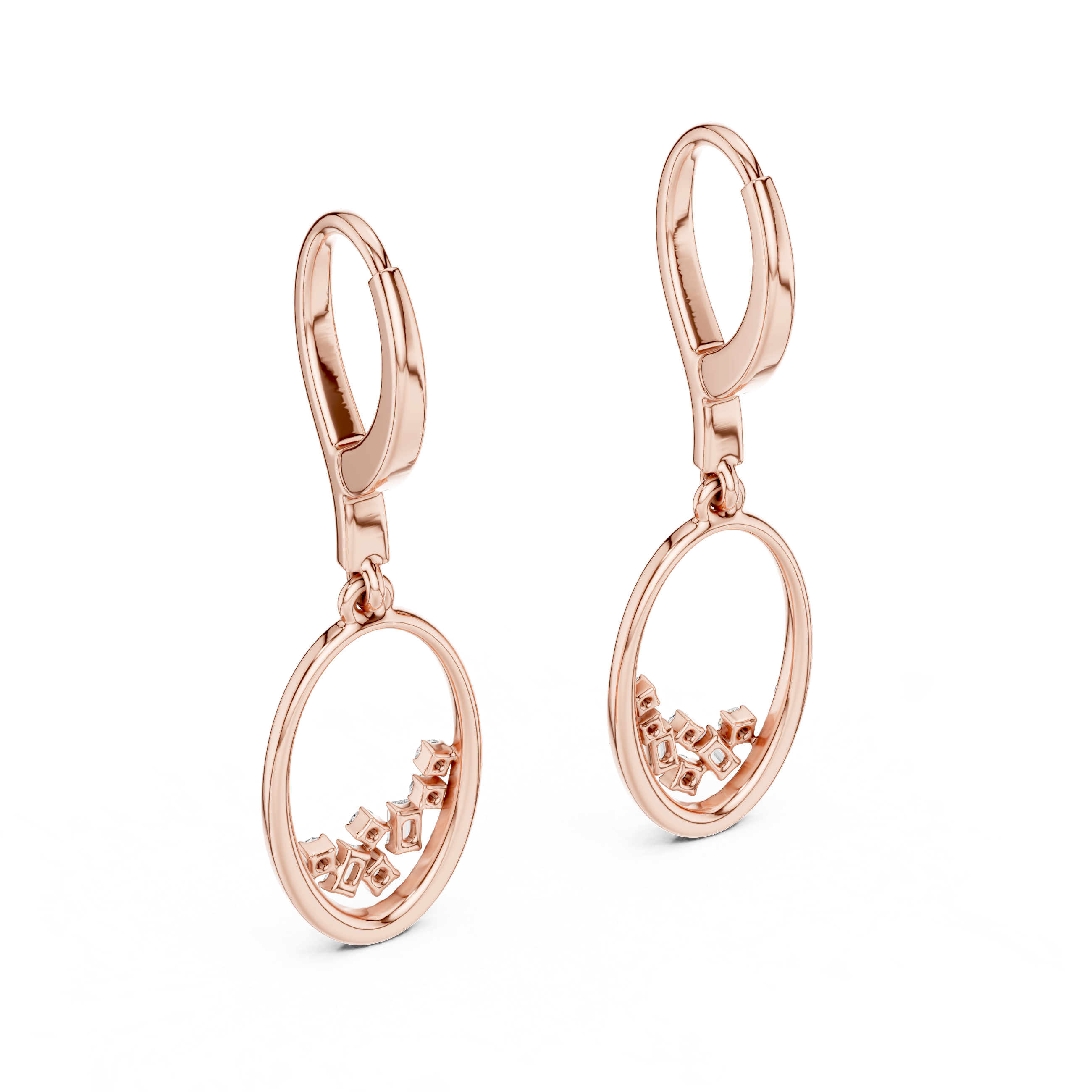 ROUNG DANGLING EARRING