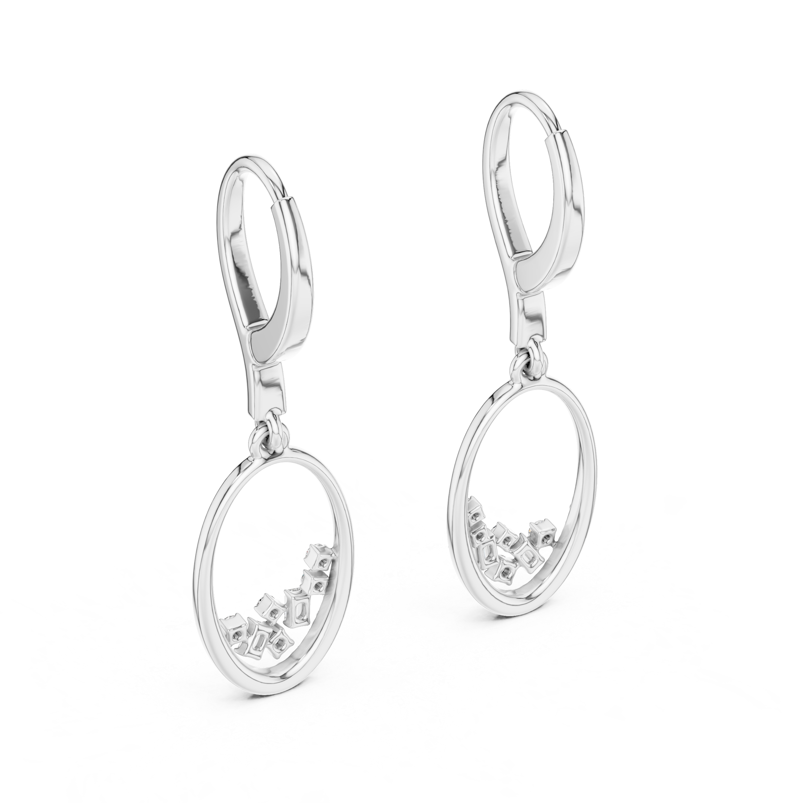 ROUNG DANGLING EARRING