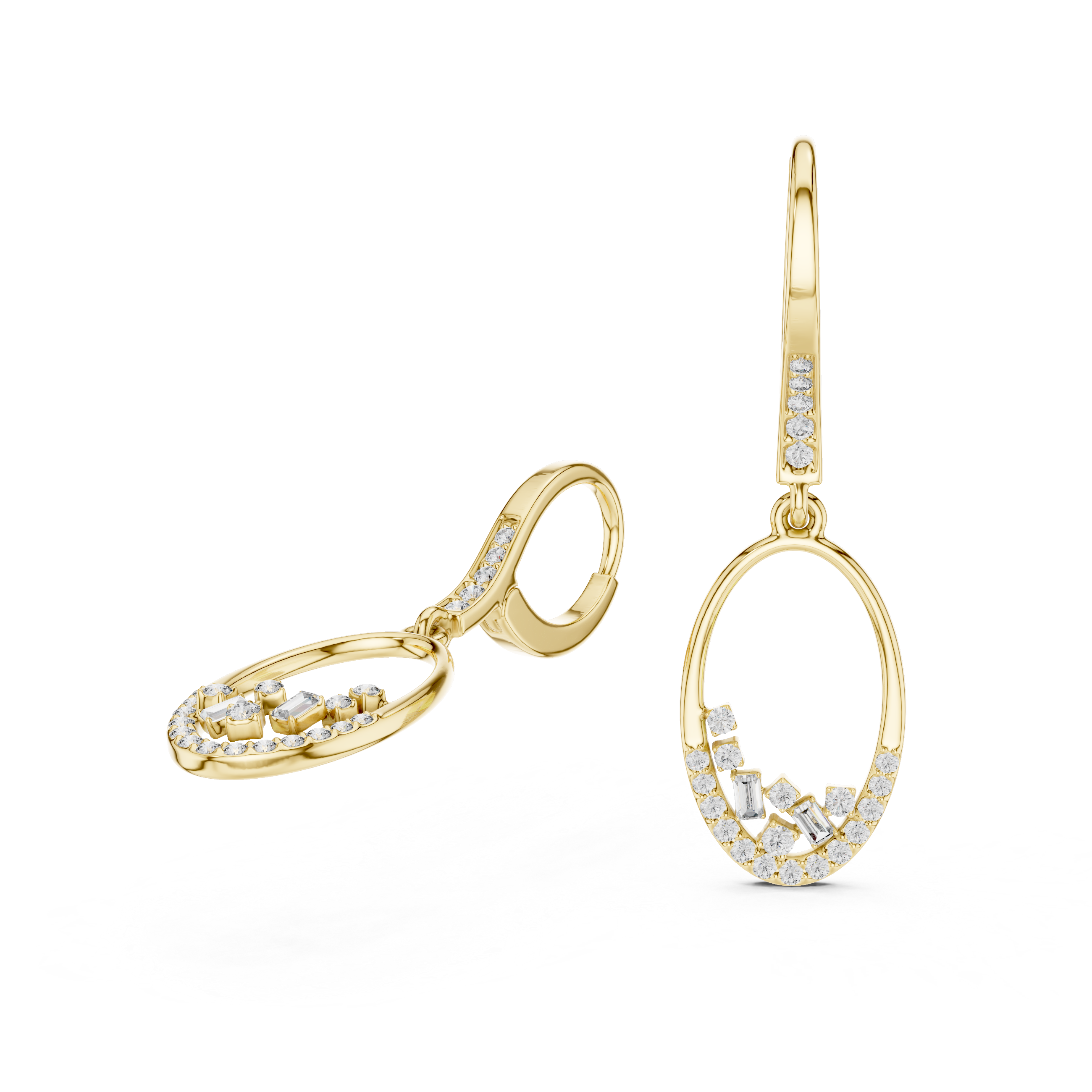 ROUNG DANGLING EARRING