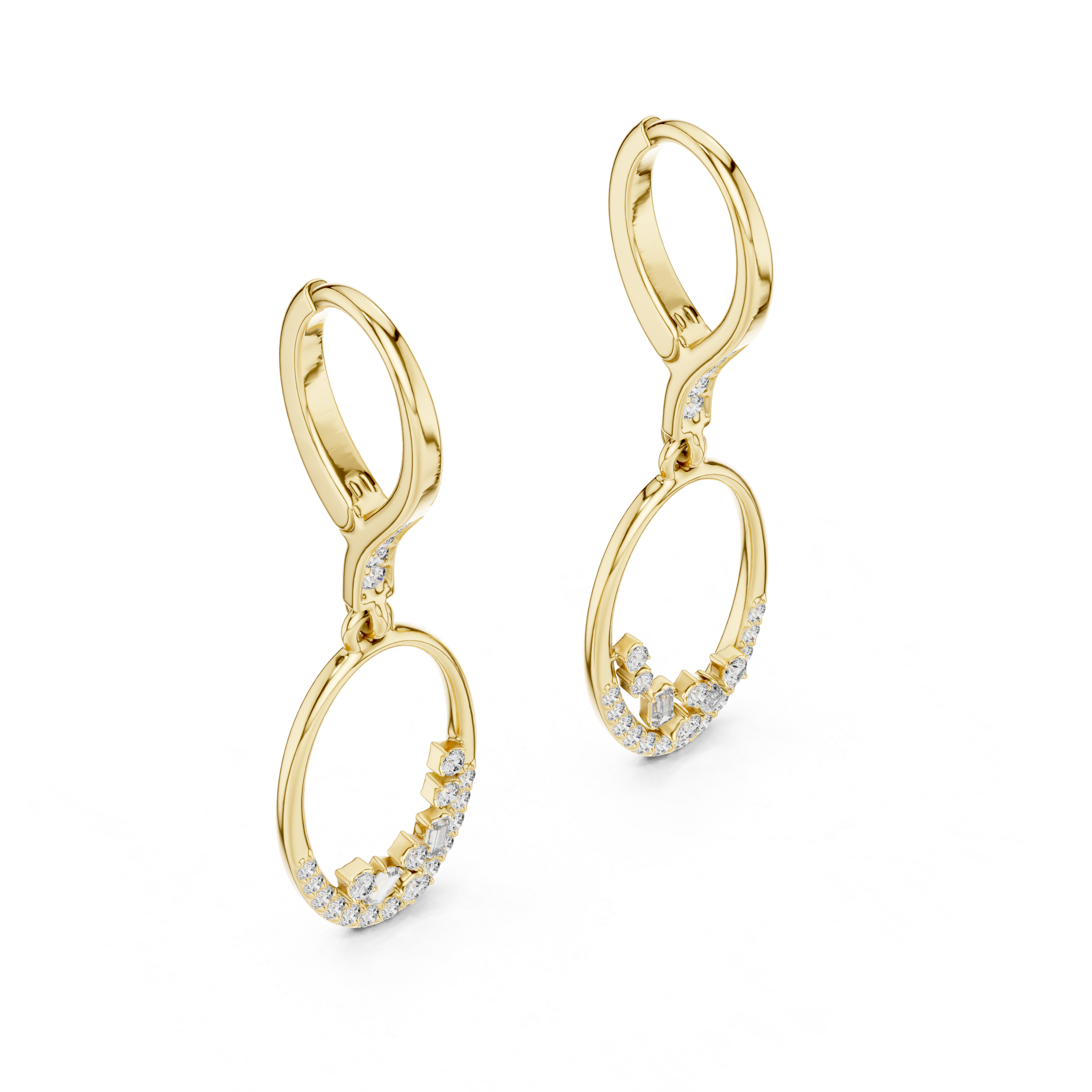 ROUNG DANGLING EARRING