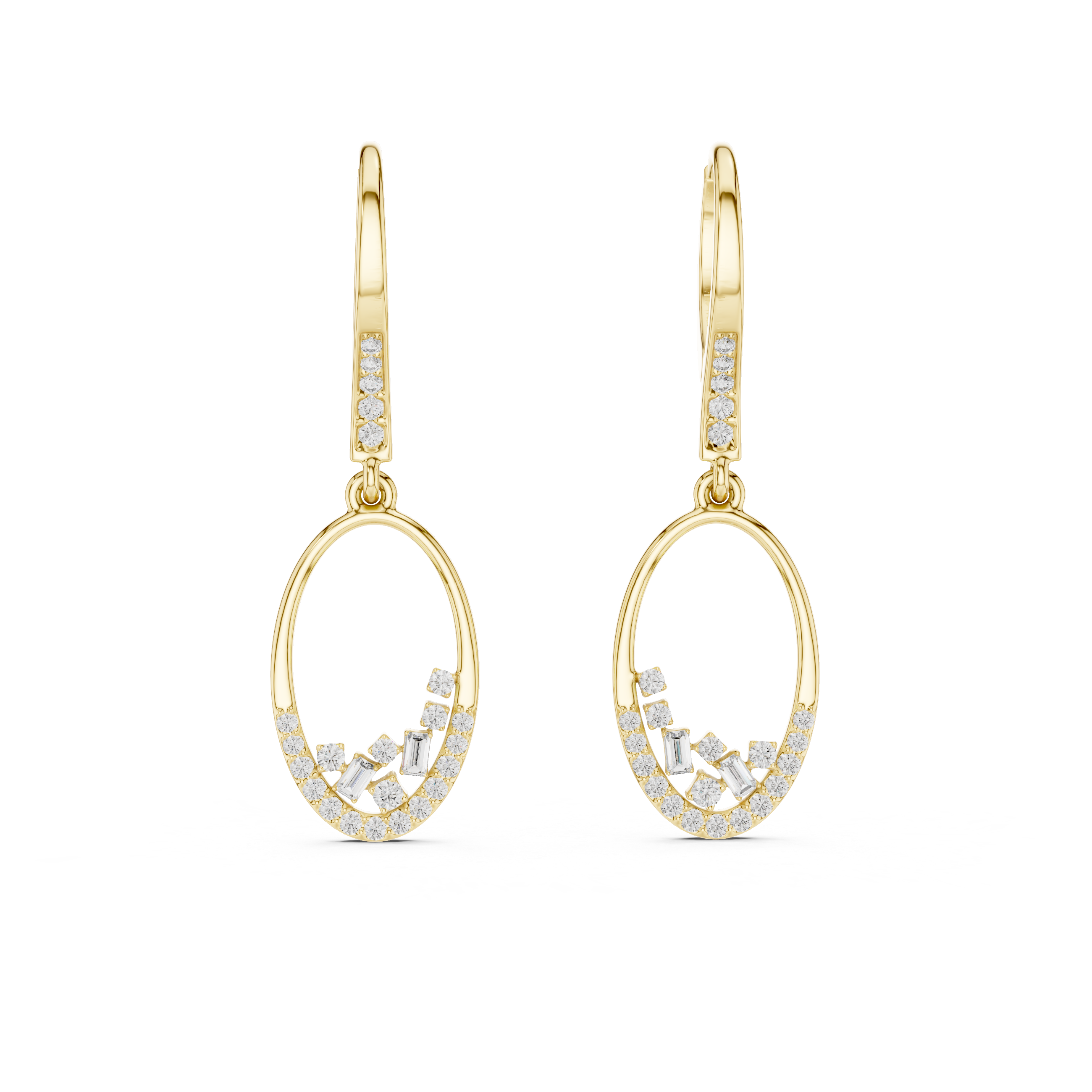 ROUNG DANGLING EARRING