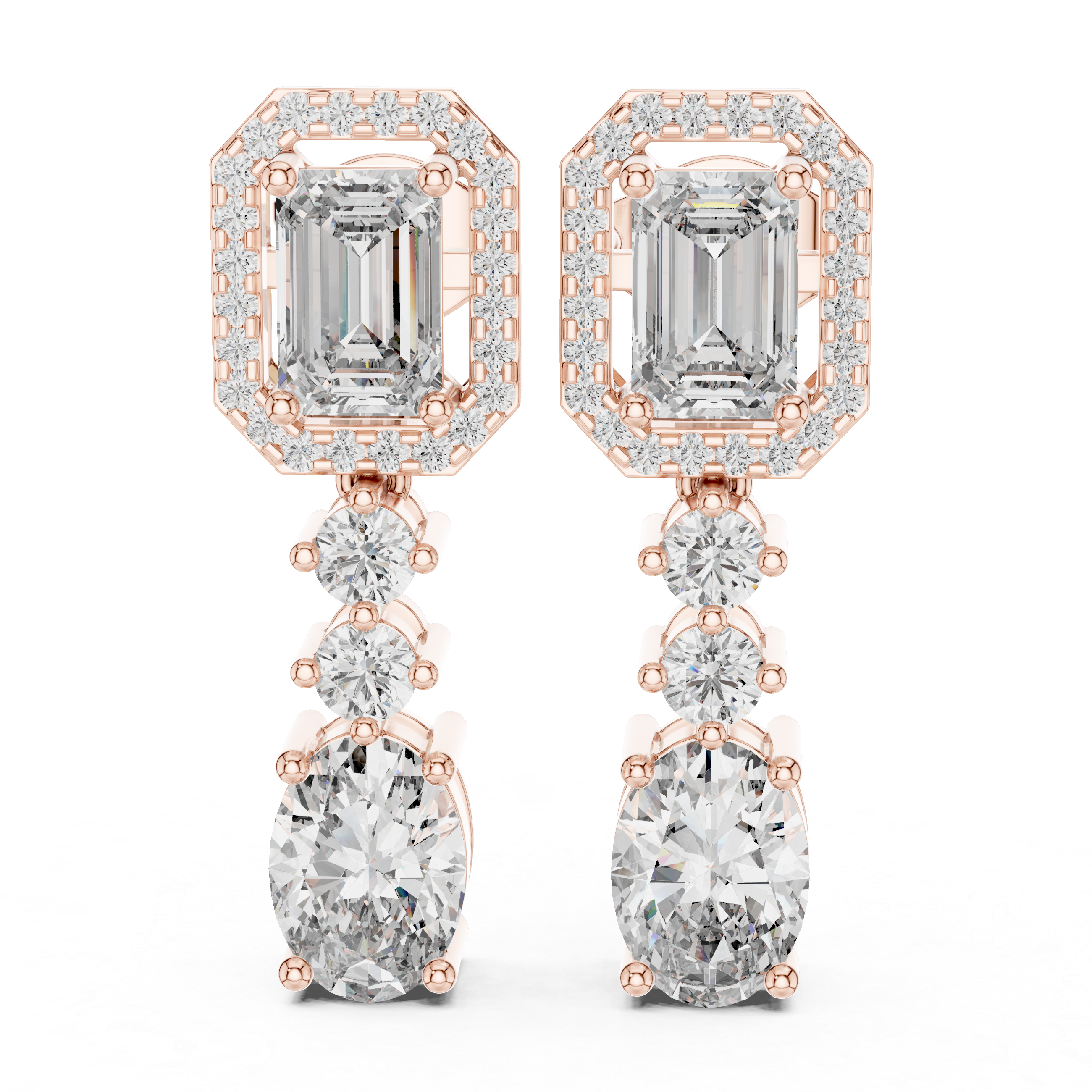 BEAUTIFUL EMRALD LONG EARRING