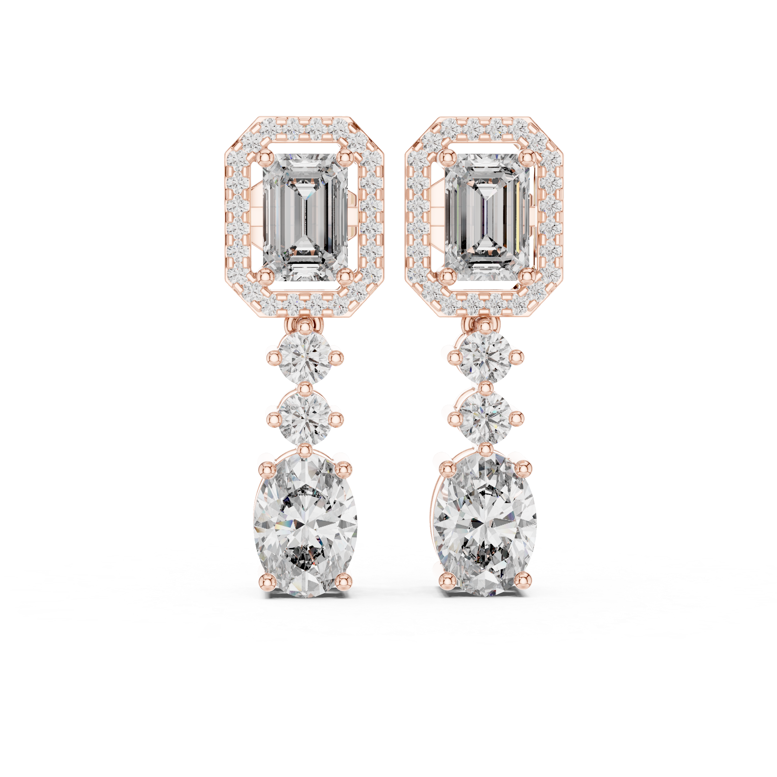 BEAUTIFUL EMRALD LONG EARRING