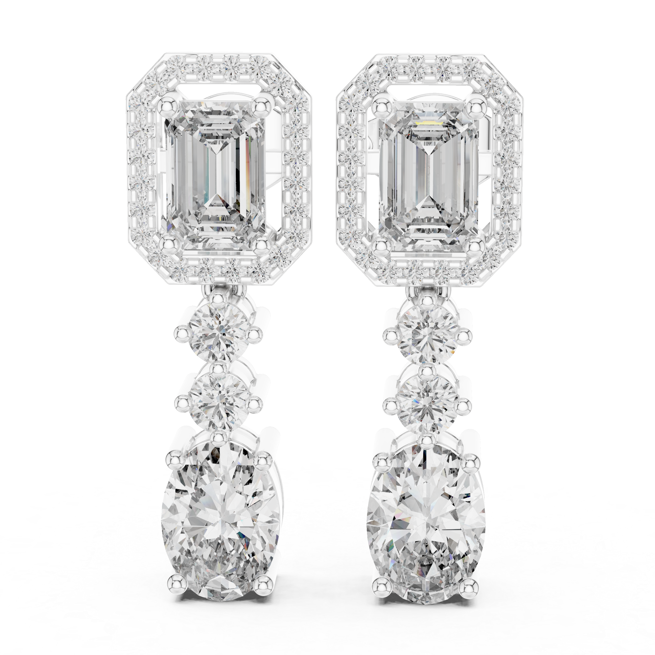 BEAUTIFUL EMRALD LONG EARRING