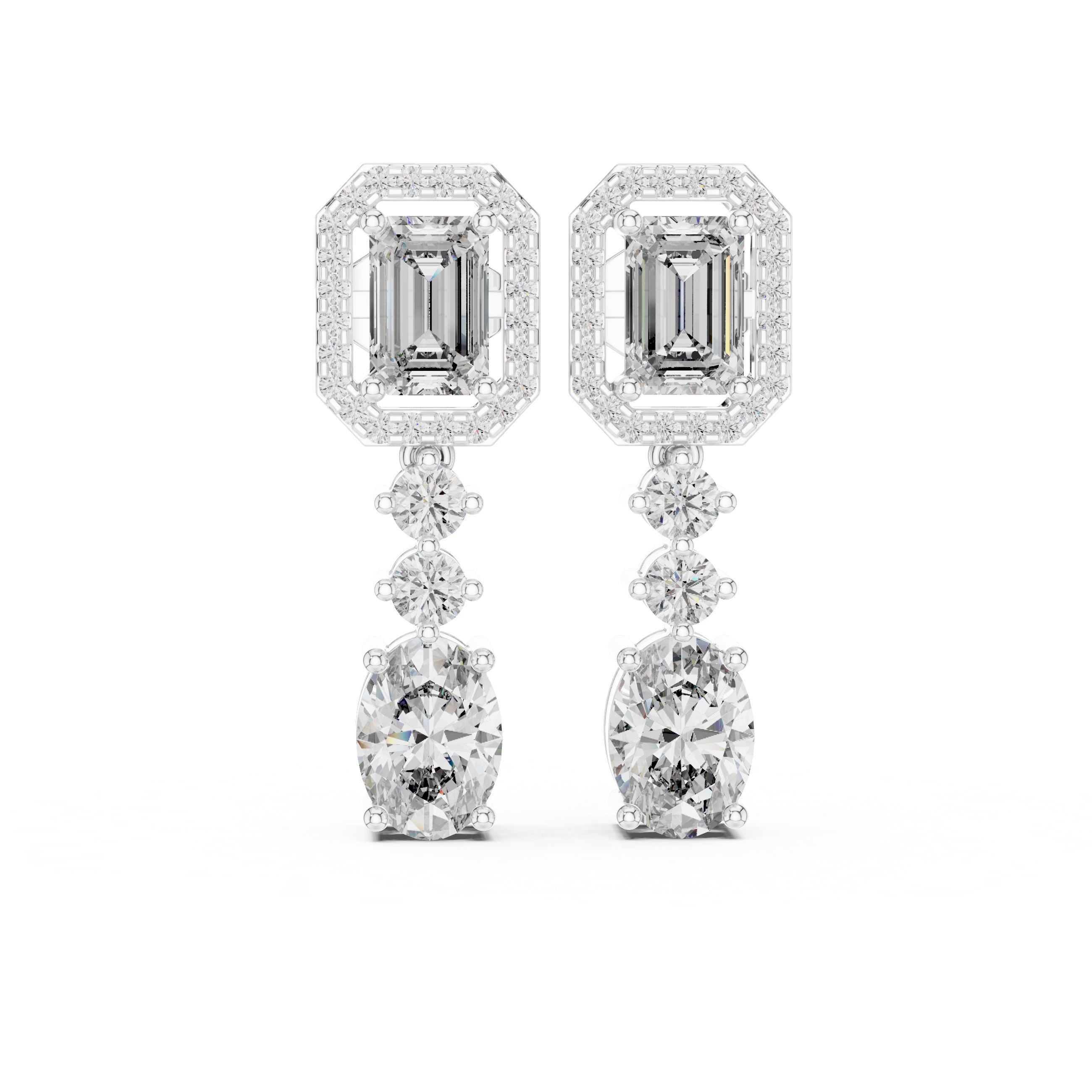 BEAUTIFUL EMRALD LONG EARRING