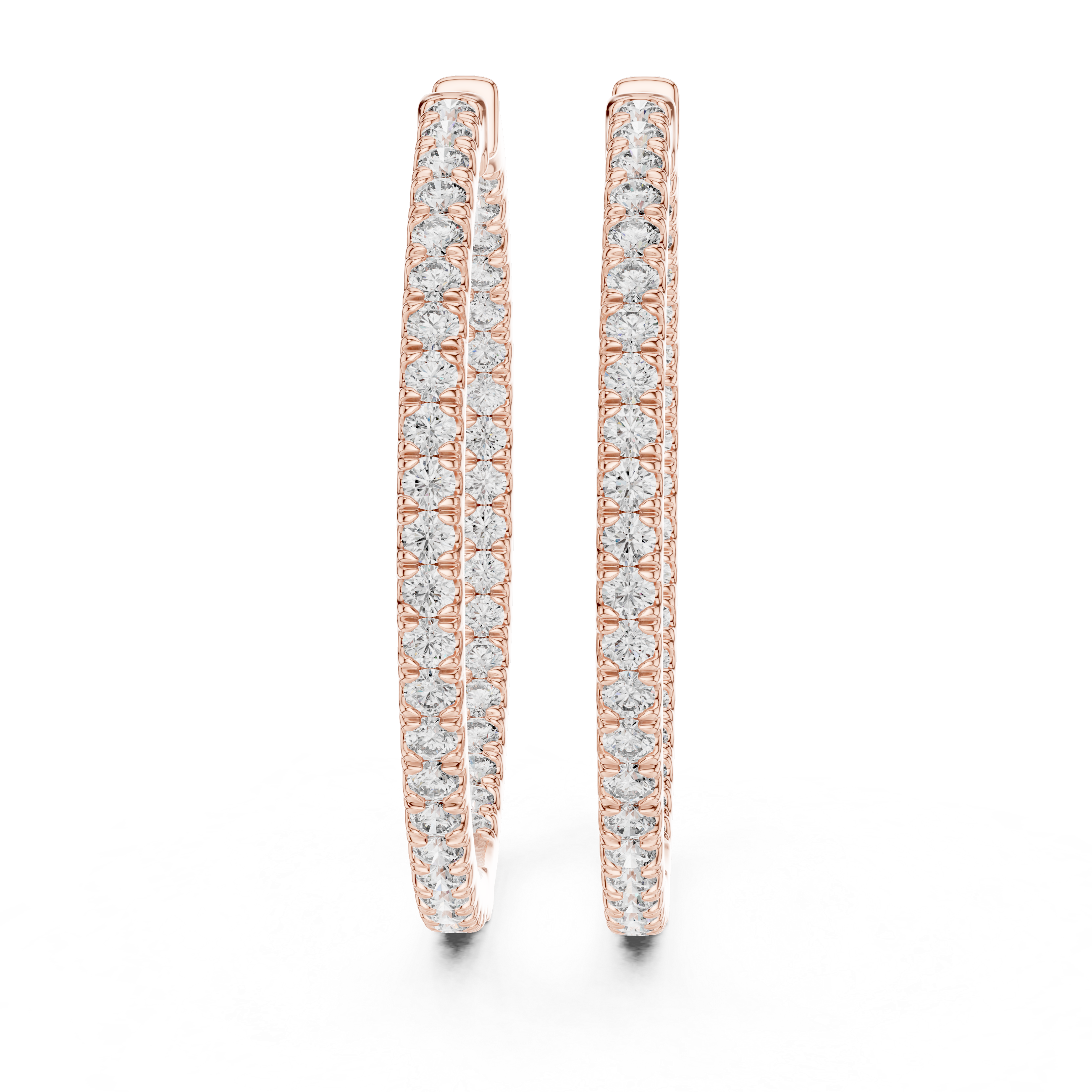 DIAMOND HOOP EARRING