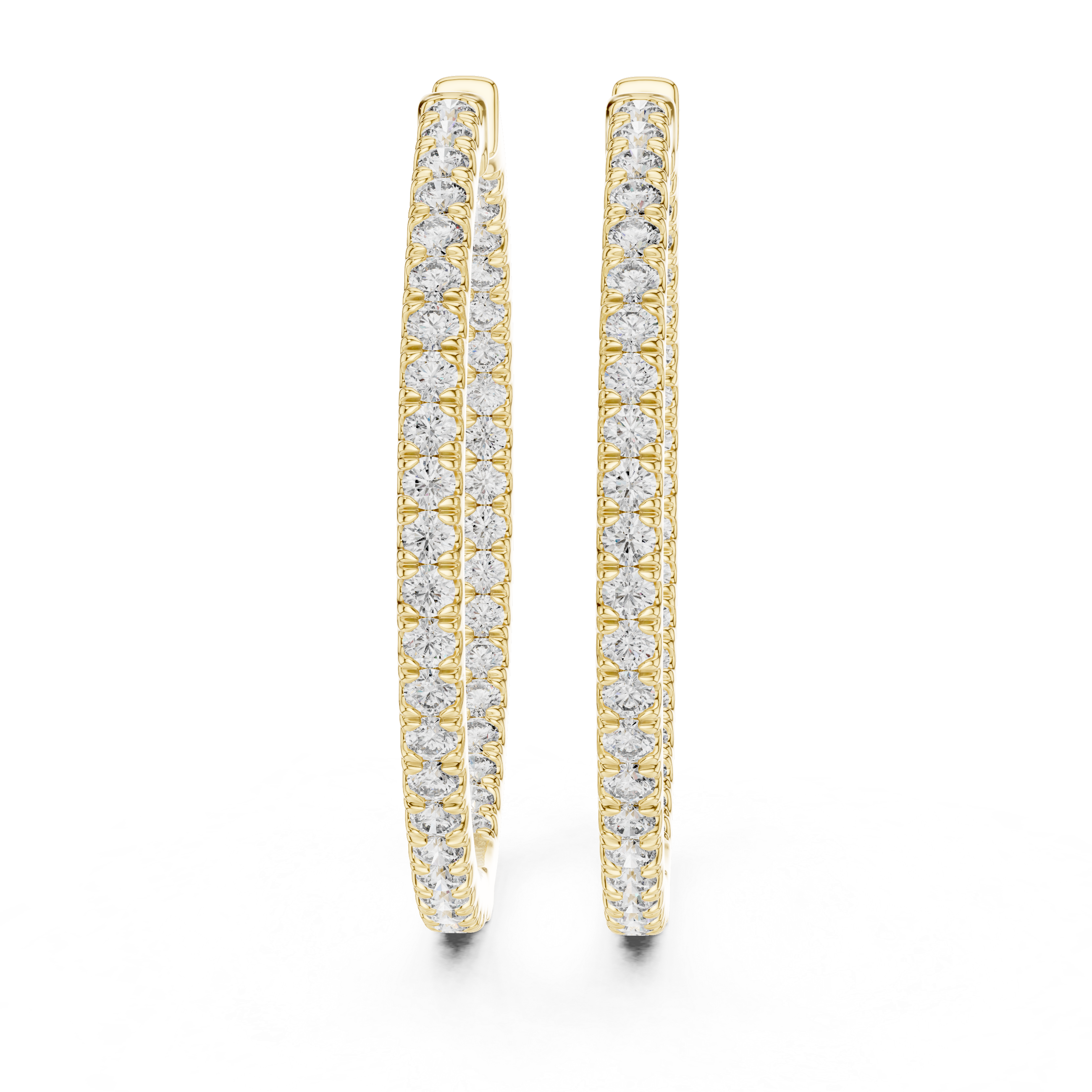 DIAMOND HOOP EARRING