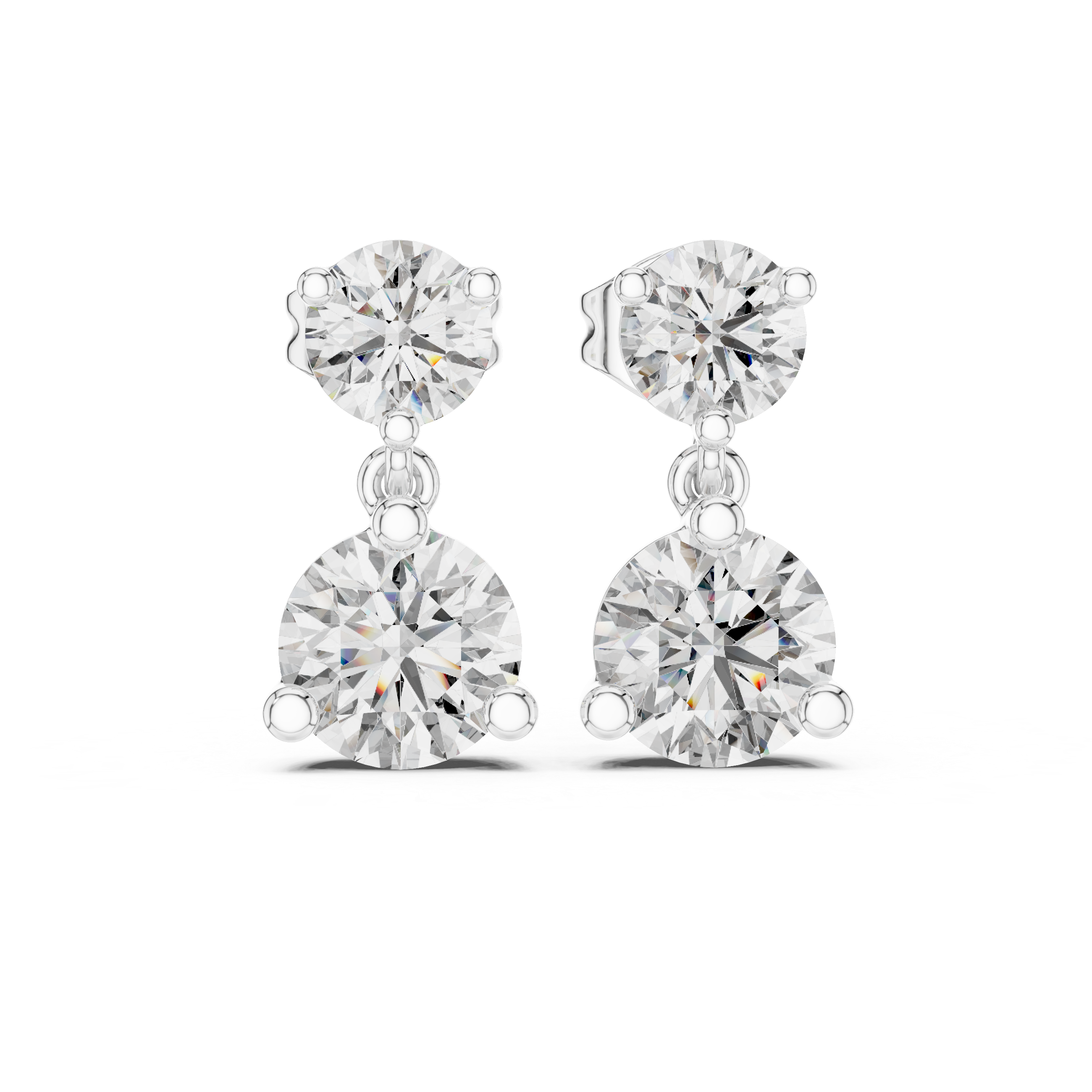 1CT ROUND STUDS