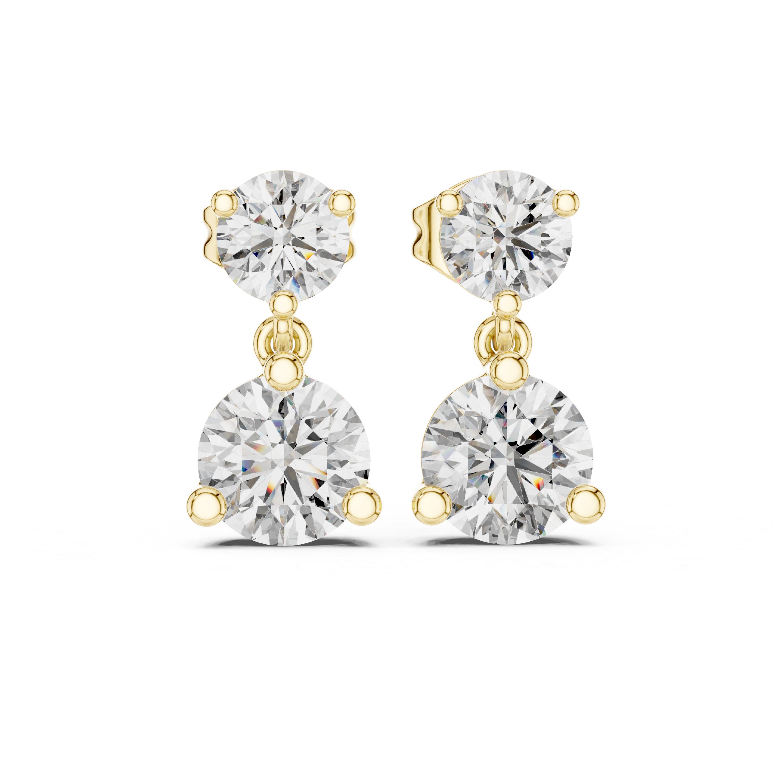 1CT ROUND STUDS
