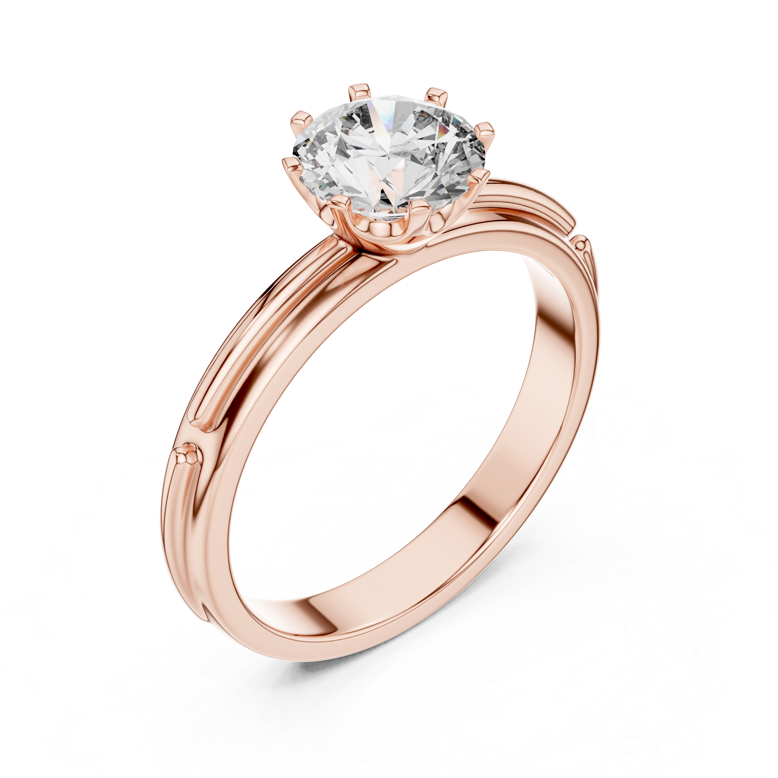 1ct Solitaire Unique Rings