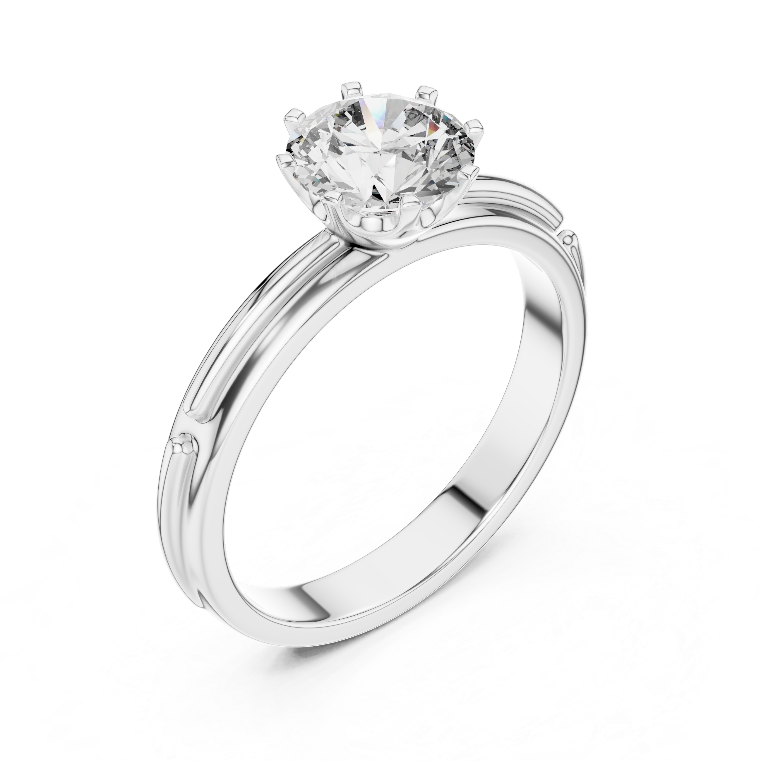 1ct Solitaire Unique Rings