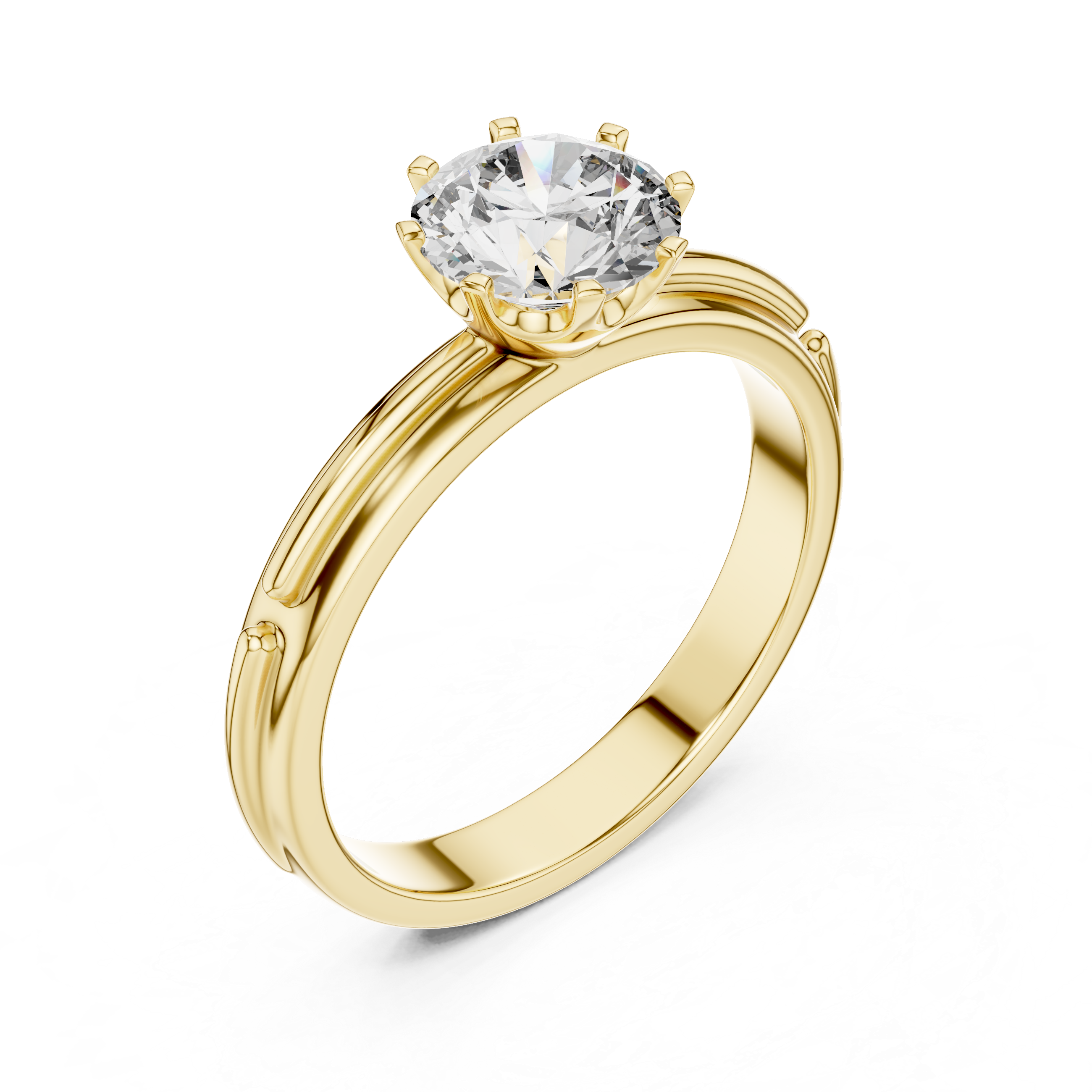 1ct Solitaire Unique Rings