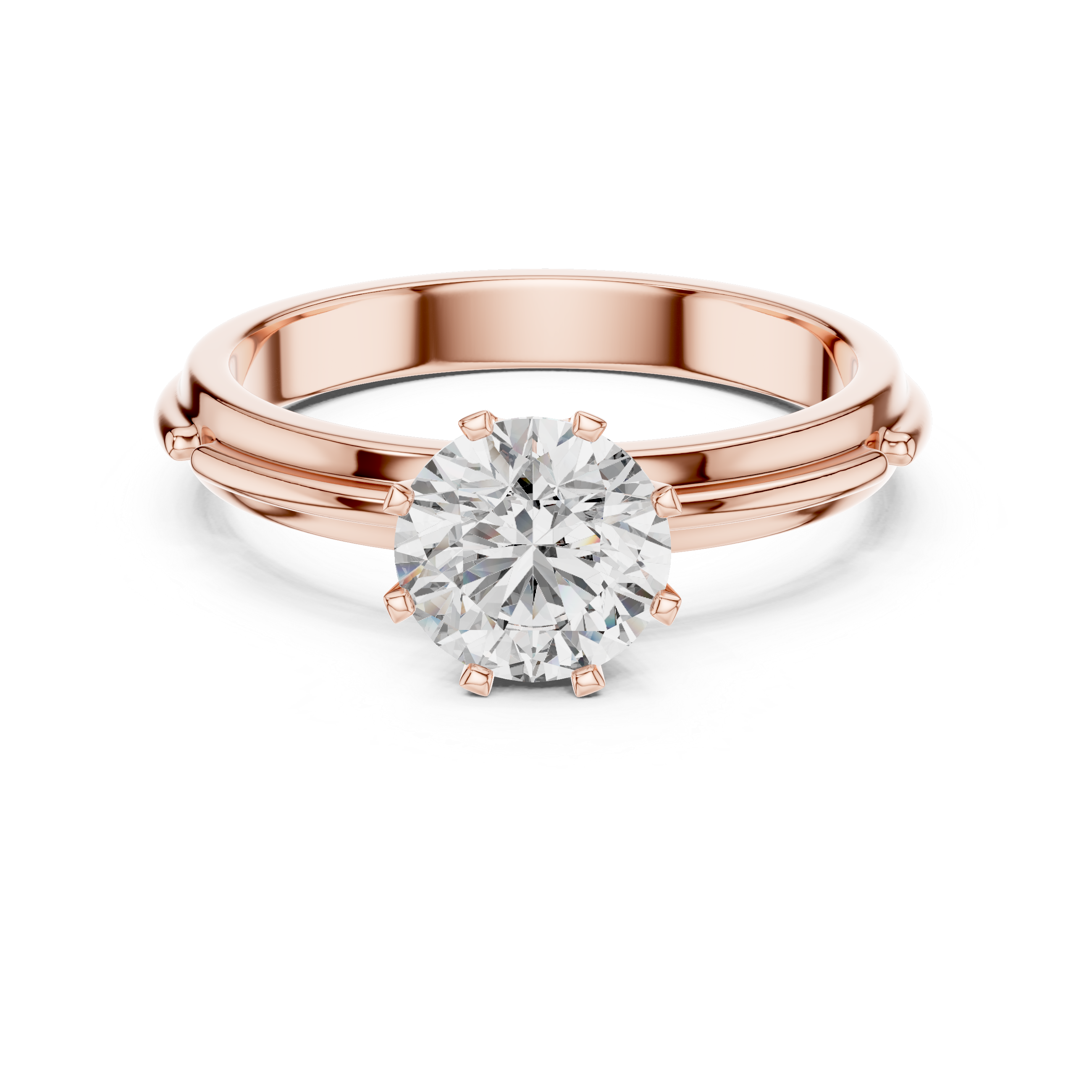 1ct Solitaire Unique Rings