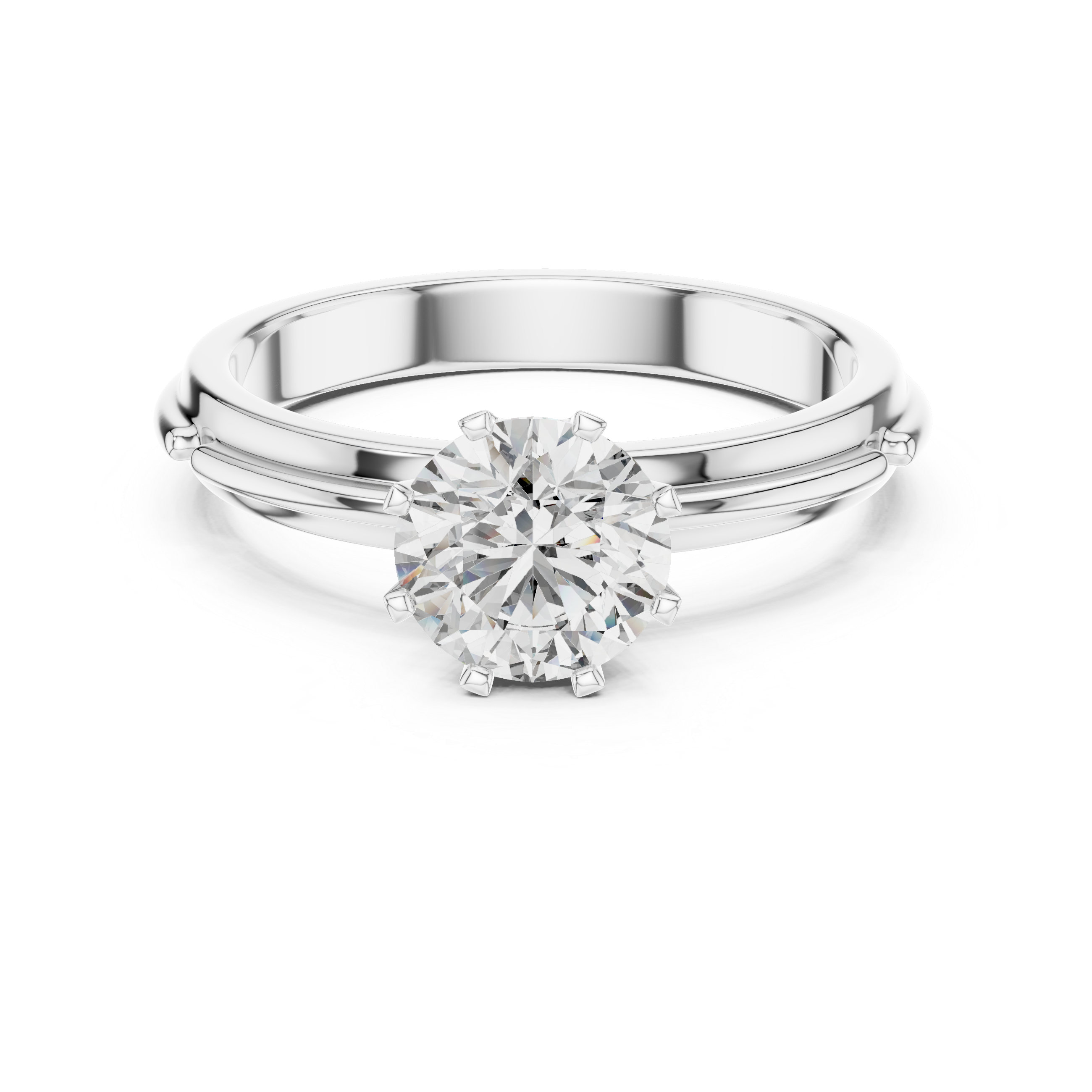 1ct Solitaire Unique Rings
