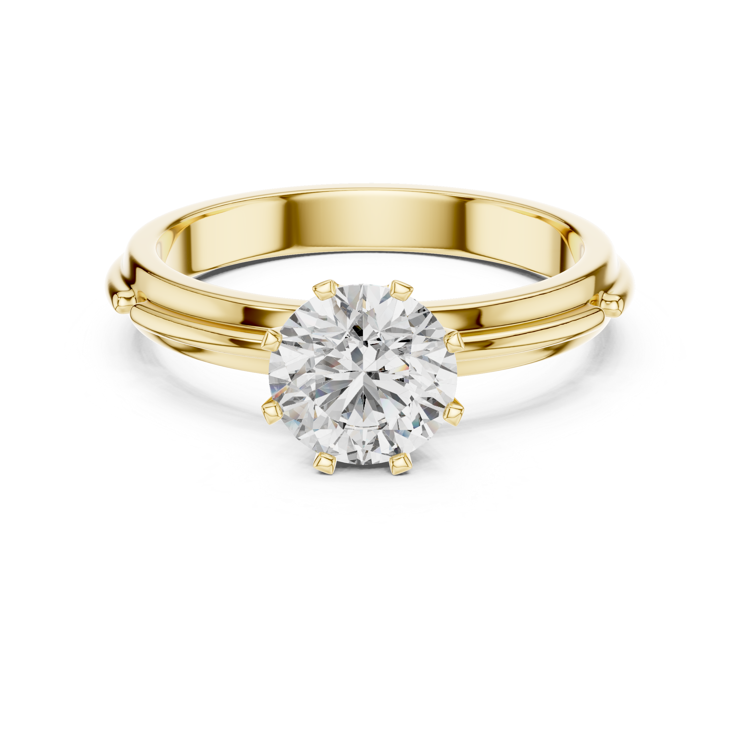 1ct Solitaire Unique Rings