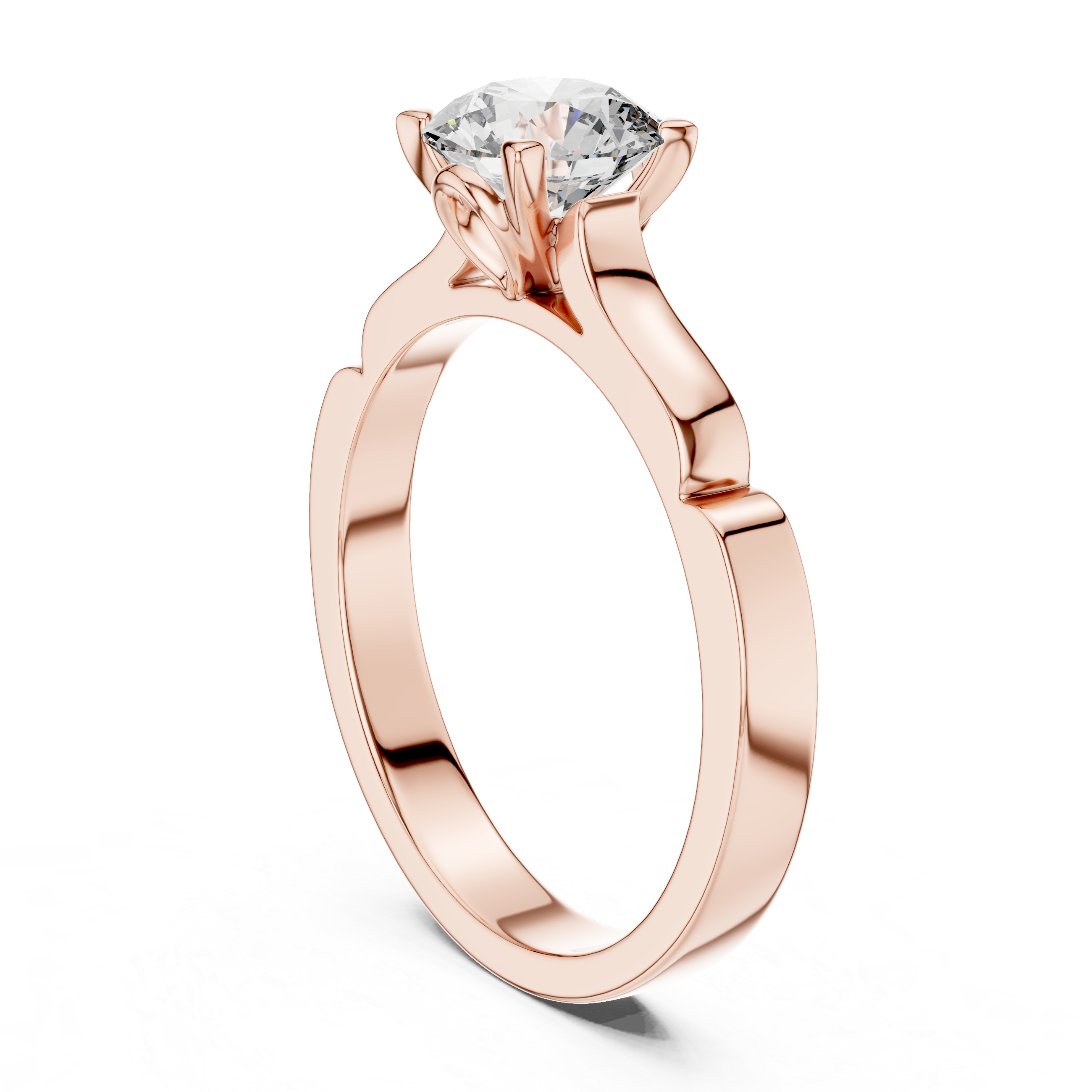 1ct Solitaire Unique Rings