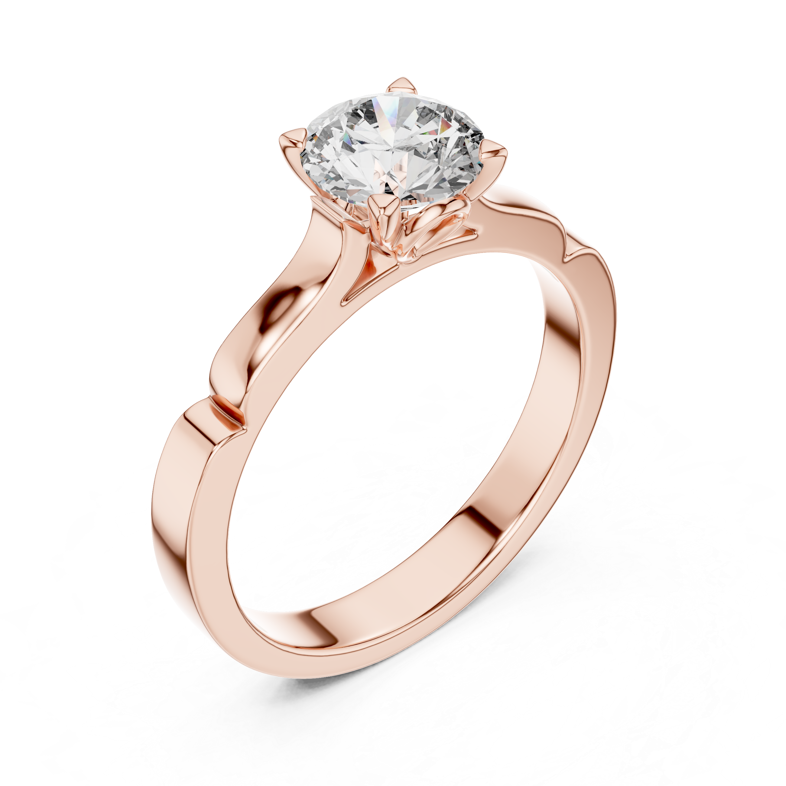 1ct Solitaire Unique Rings