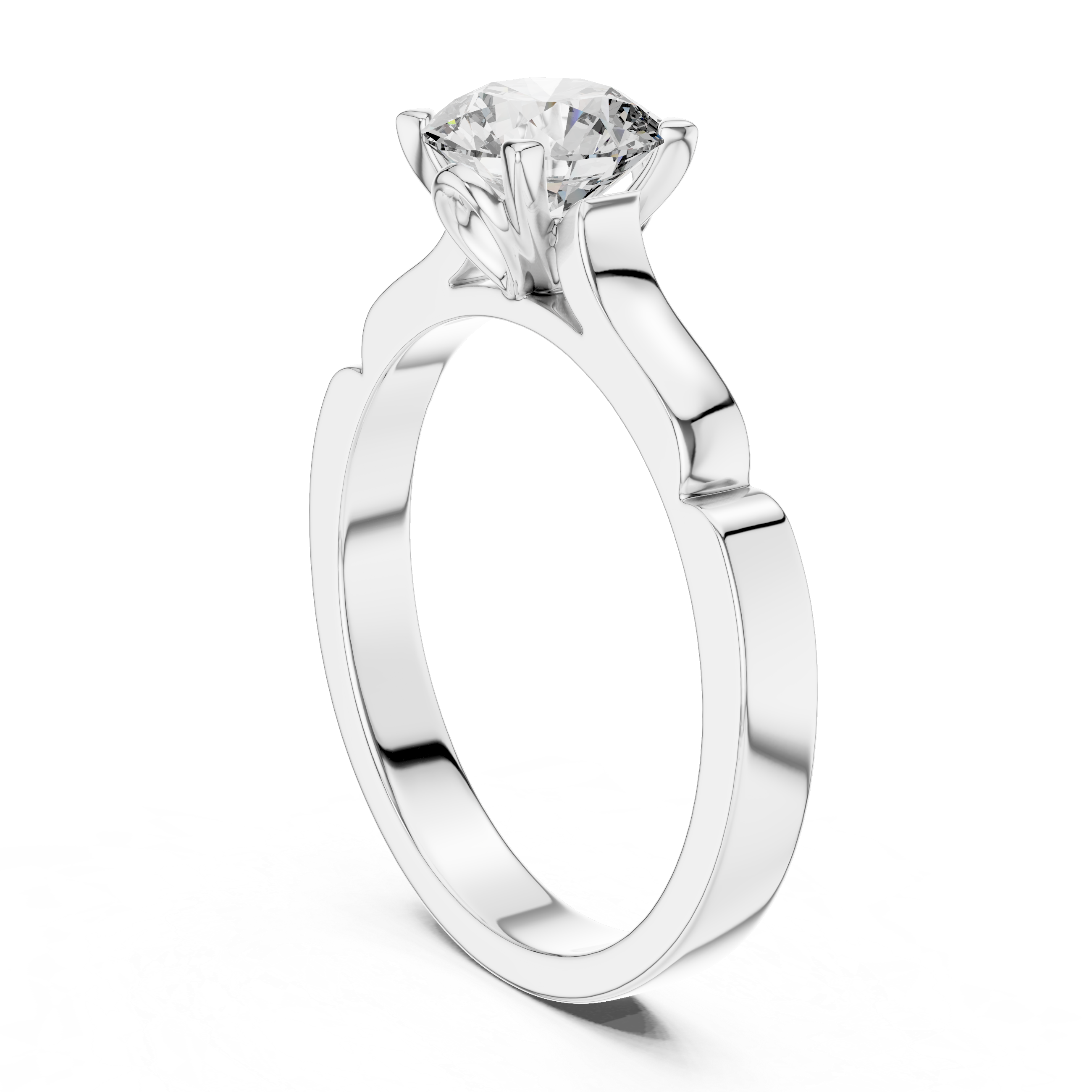 1ct Solitaire Unique Rings