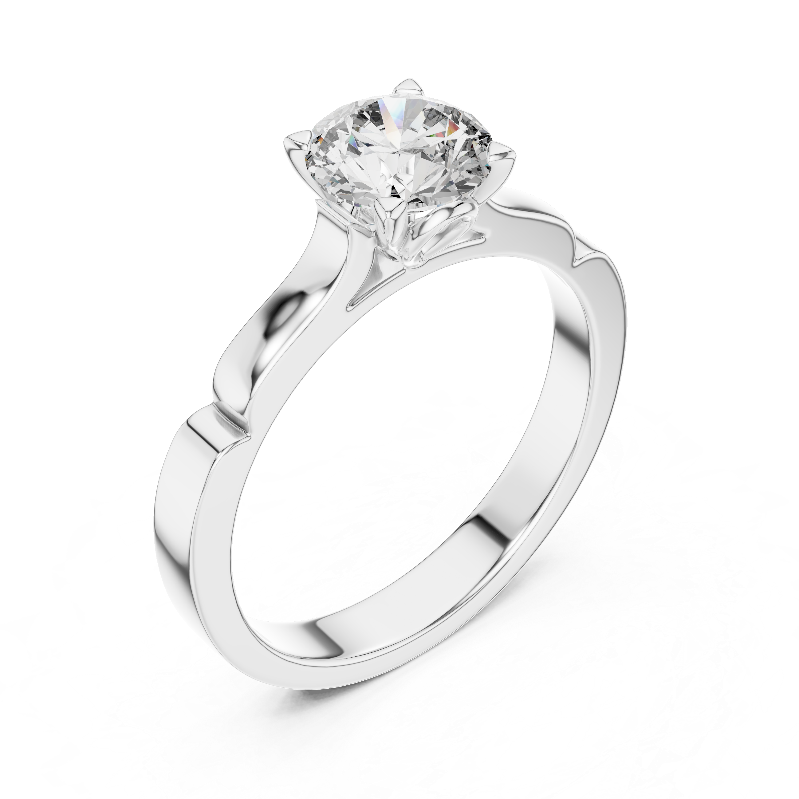1ct Solitaire Unique Rings