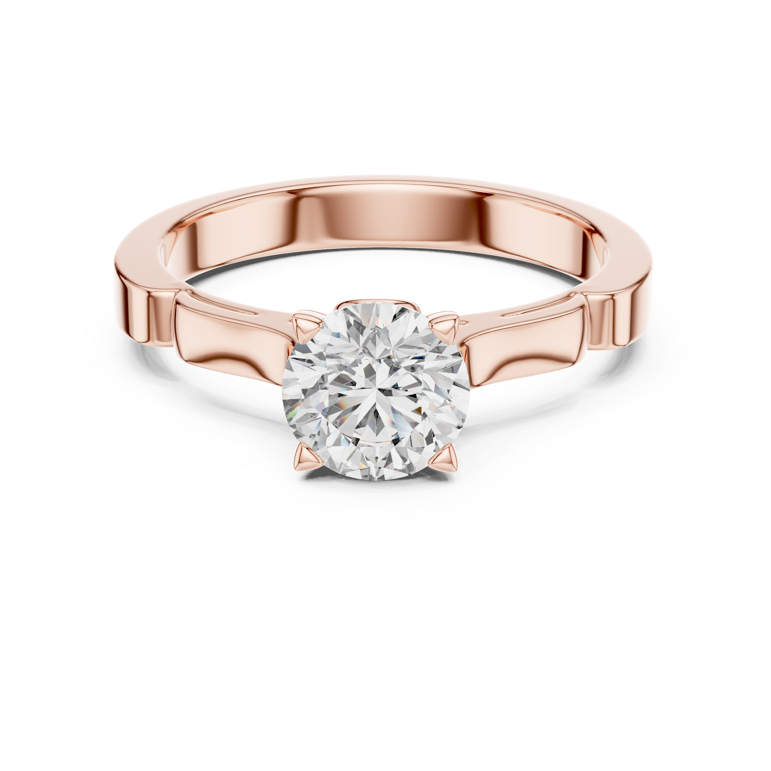 1ct Solitaire Unique Rings