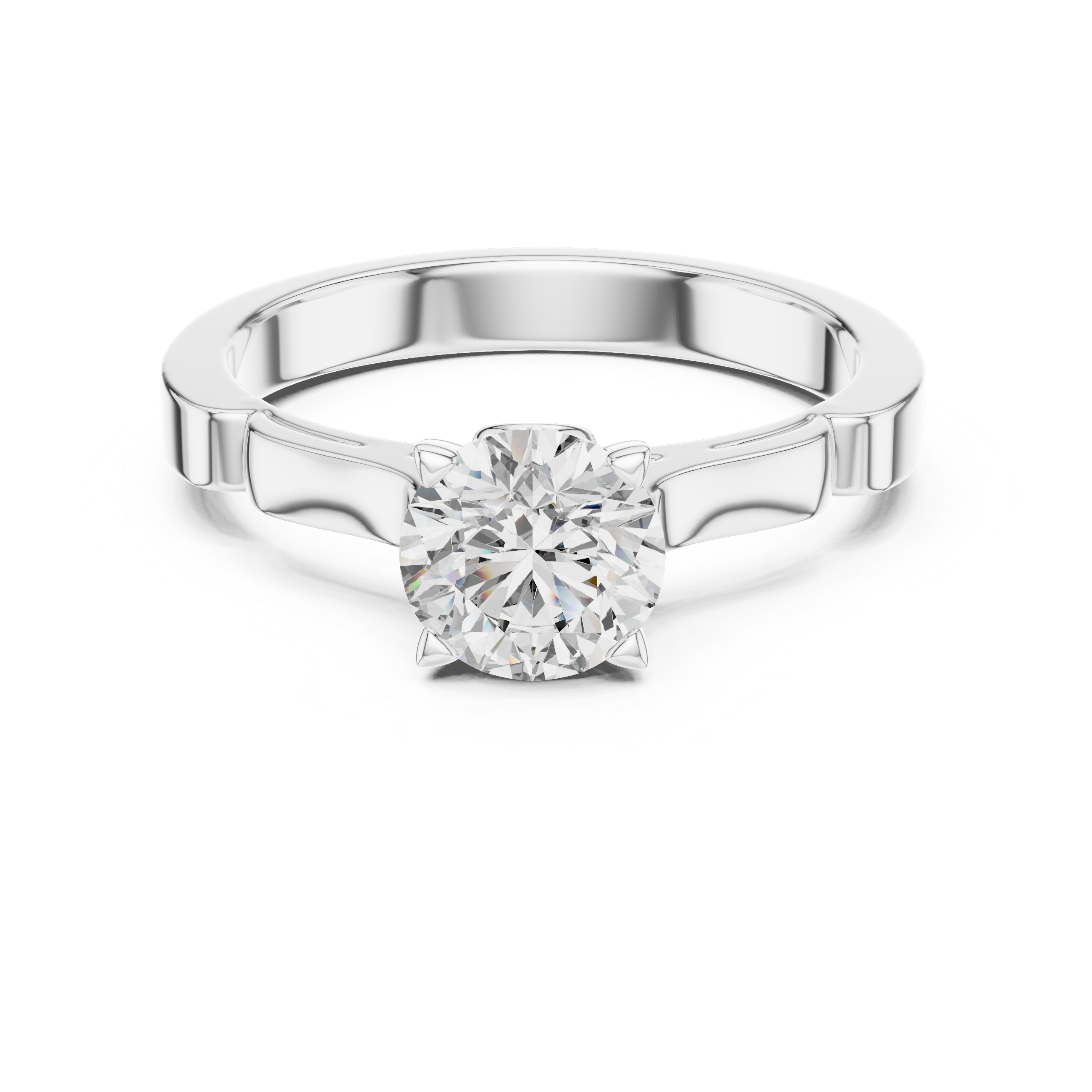 1ct Solitaire Unique Rings
