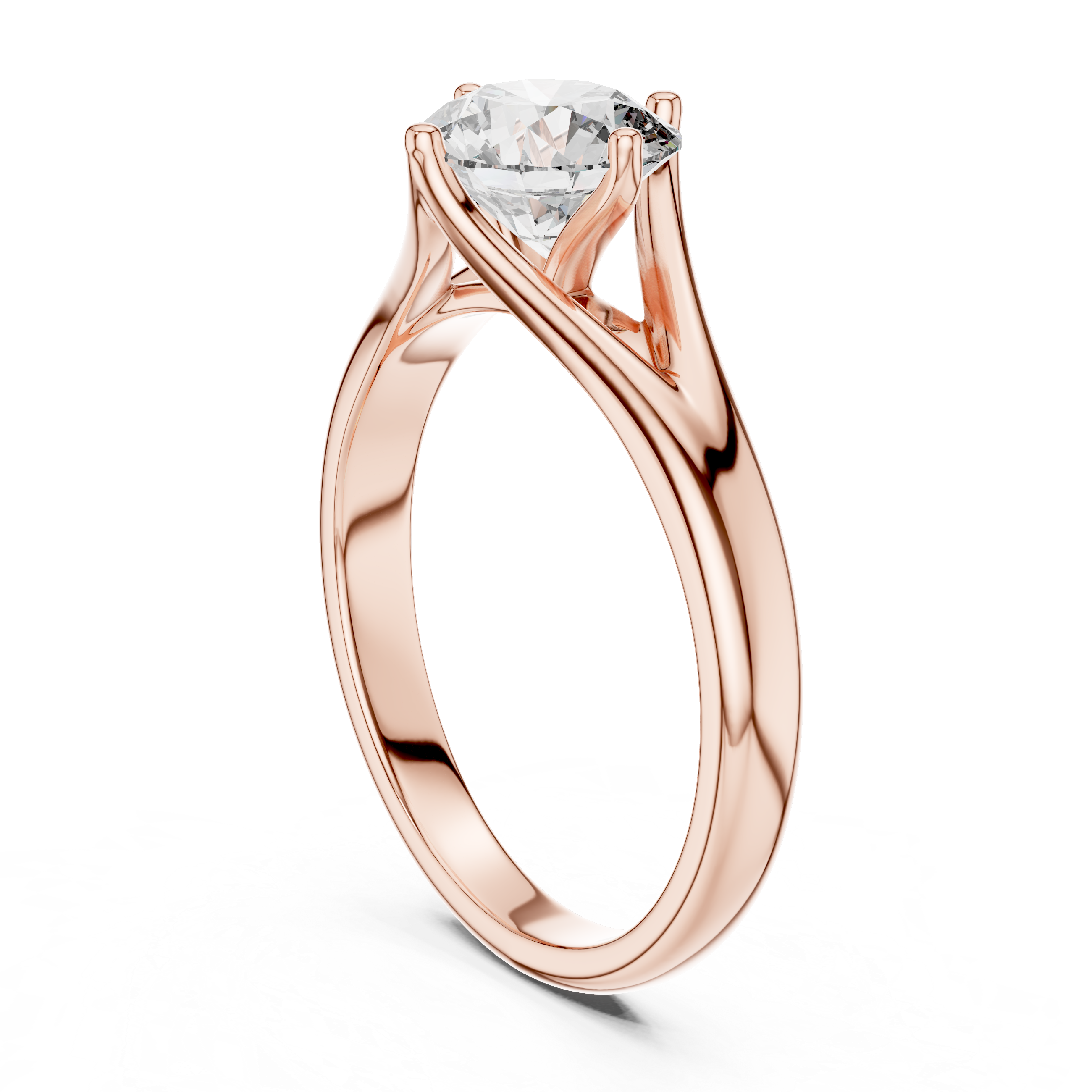 1ct Solitaire With Unique Band