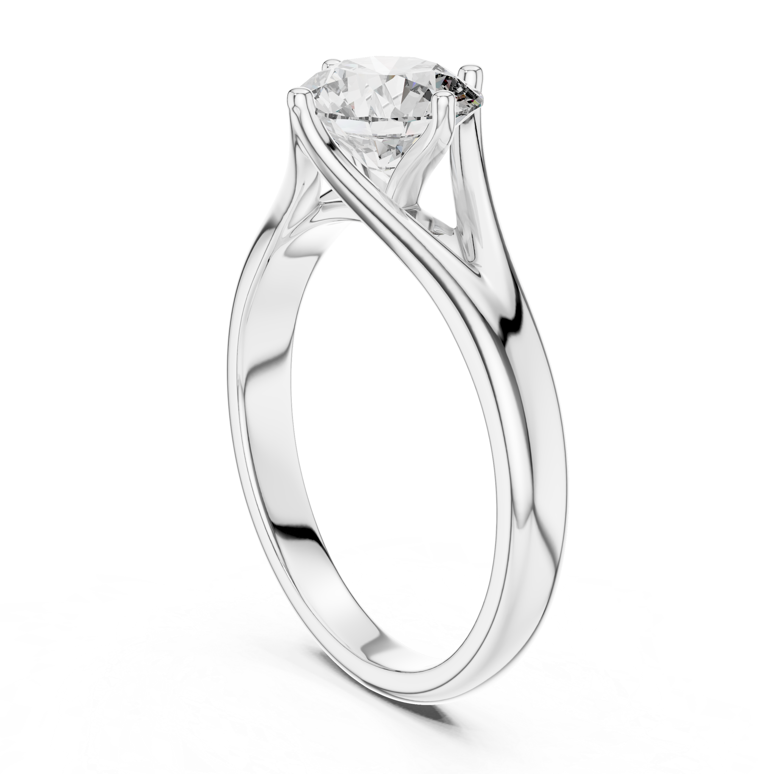 1ct Solitaire With Unique Band