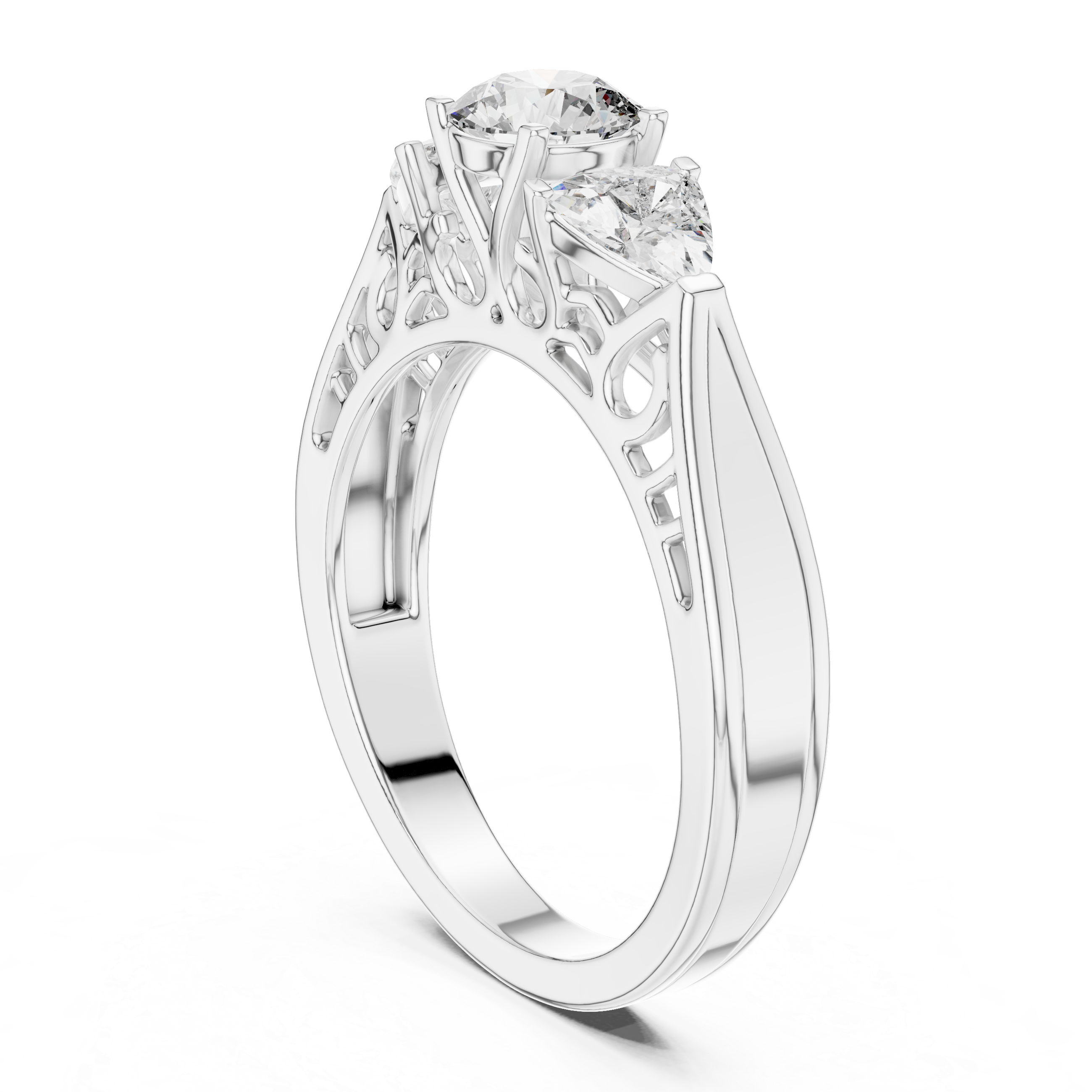 3 Stone Engagement Ring