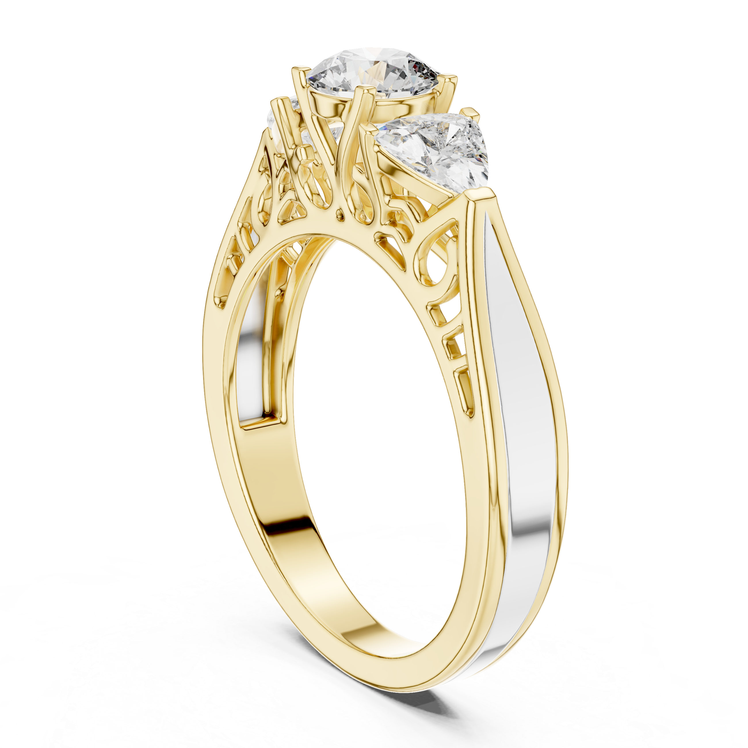 3 Stone Engagement Ring
