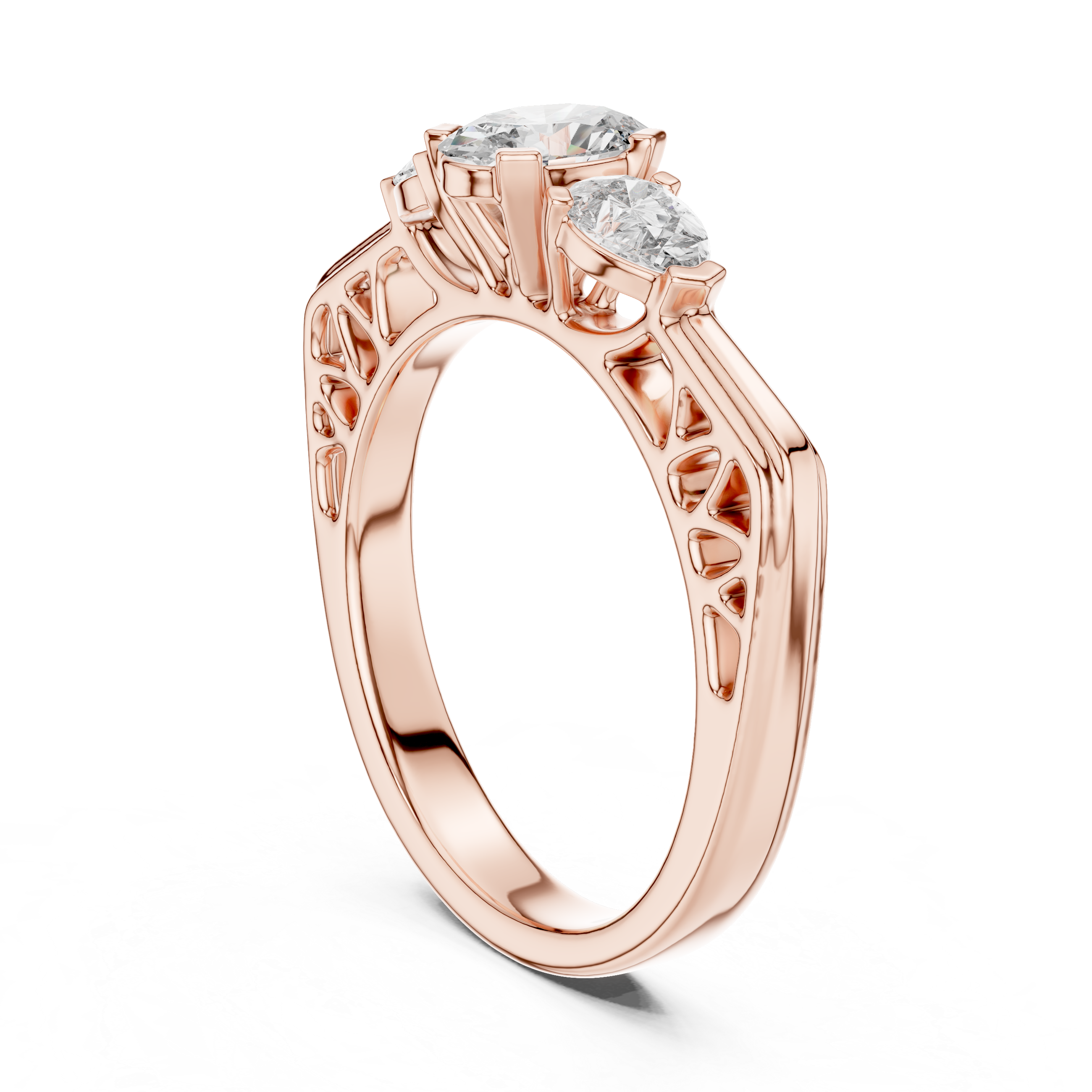 Oval With Pear Engagement Ring