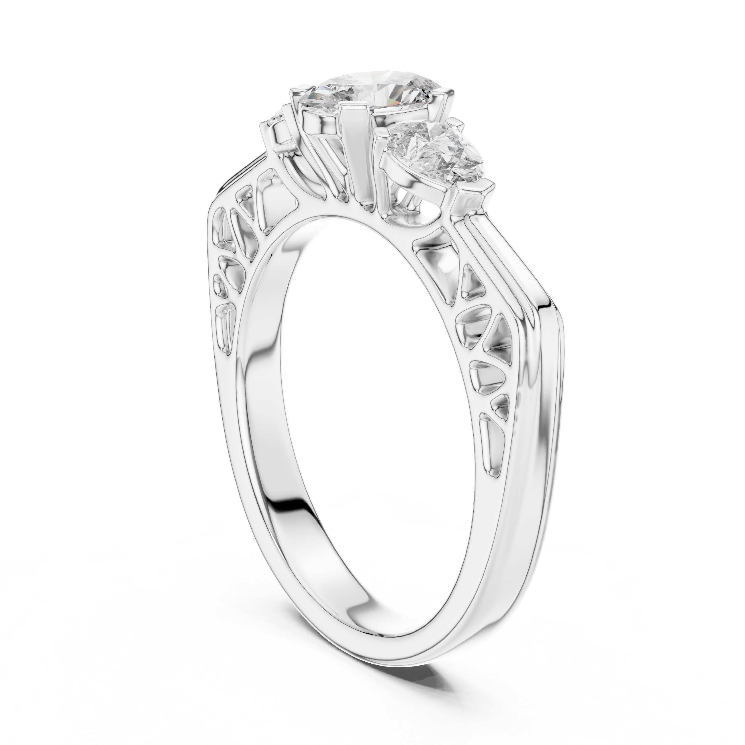 Oval With Pear Engagement Ring