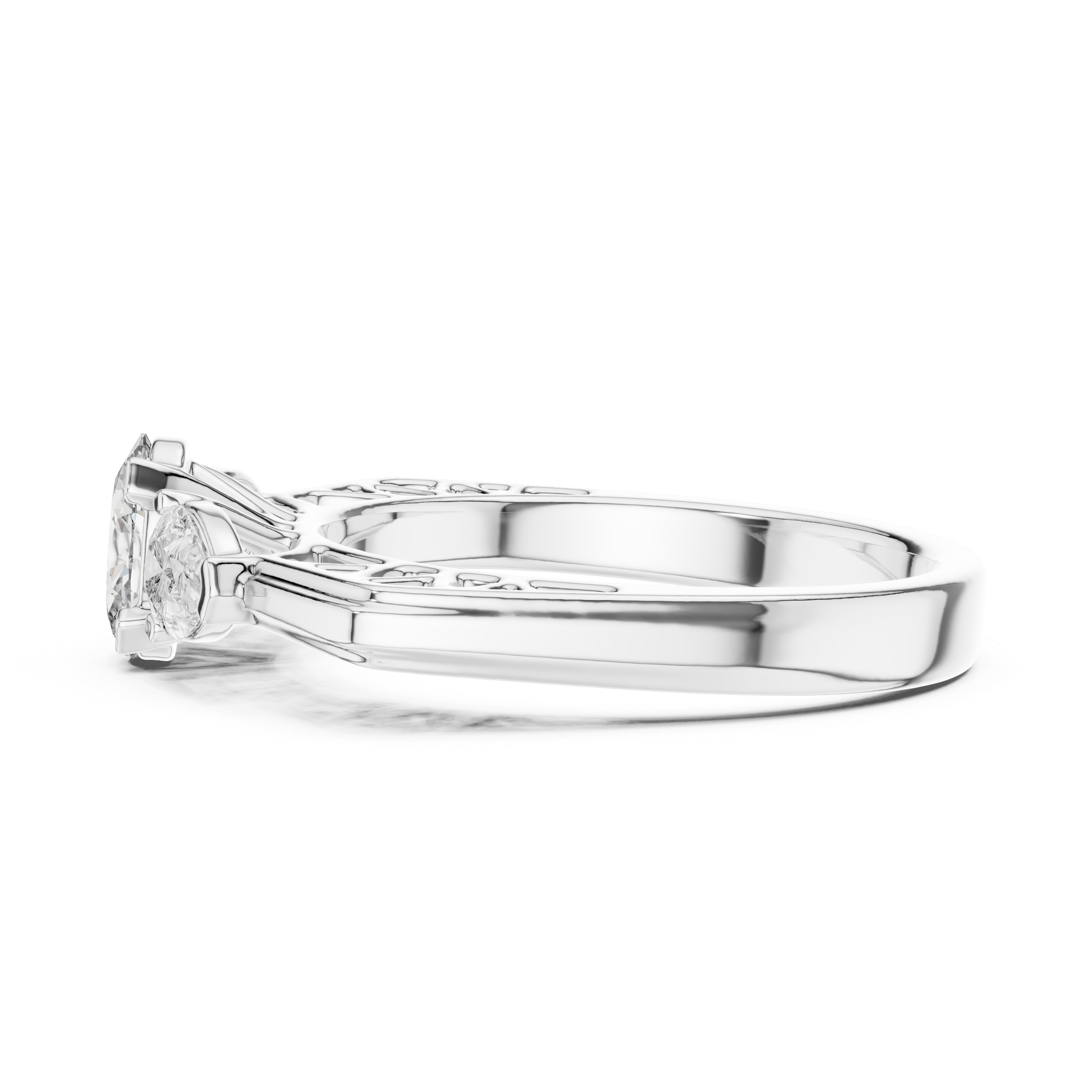Oval With Pear Engagement Ring