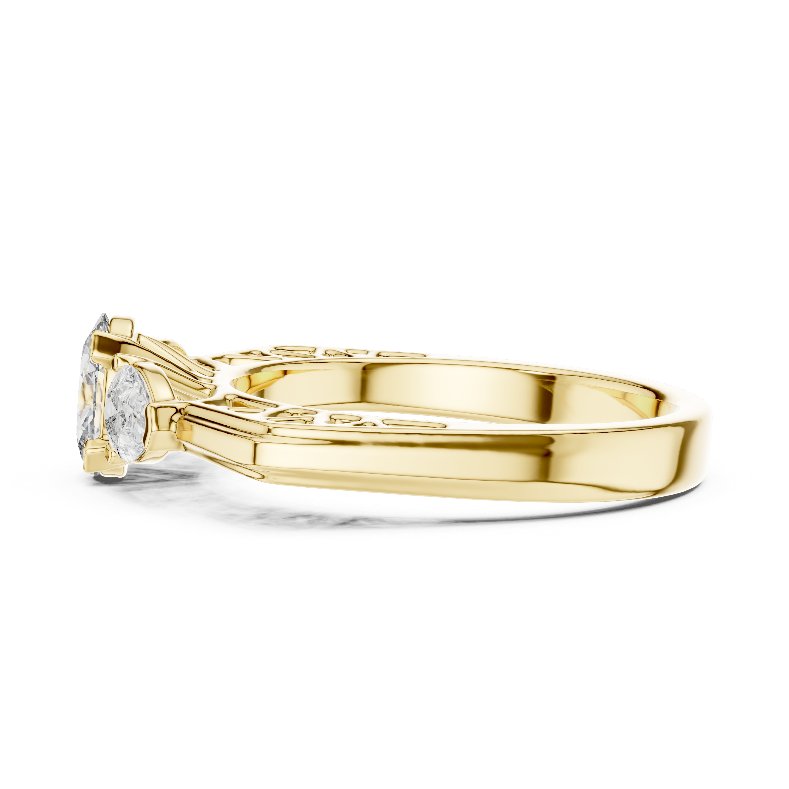 Oval With Pear Engagement Ring