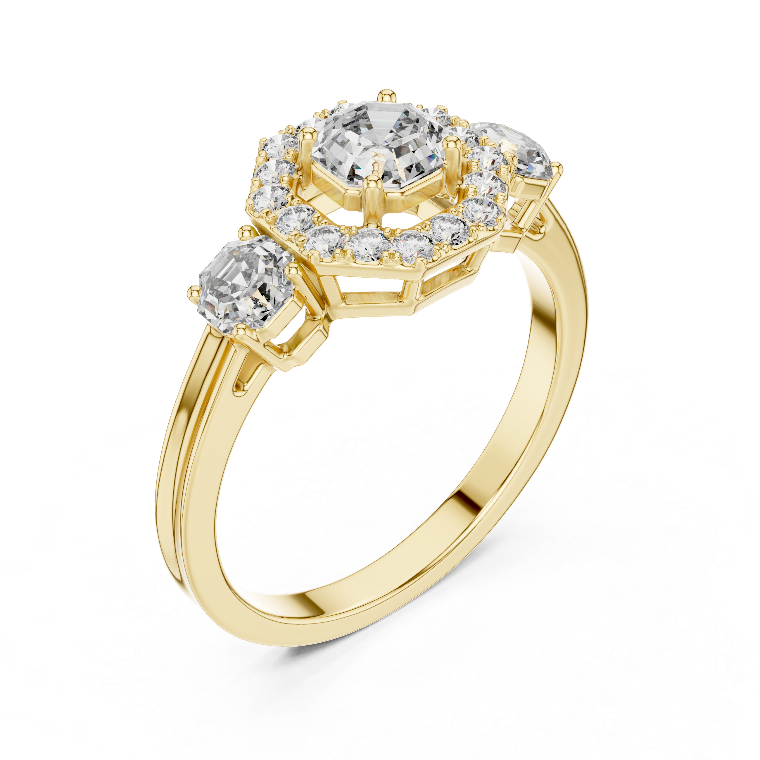 Halo Setting Engagement Ring