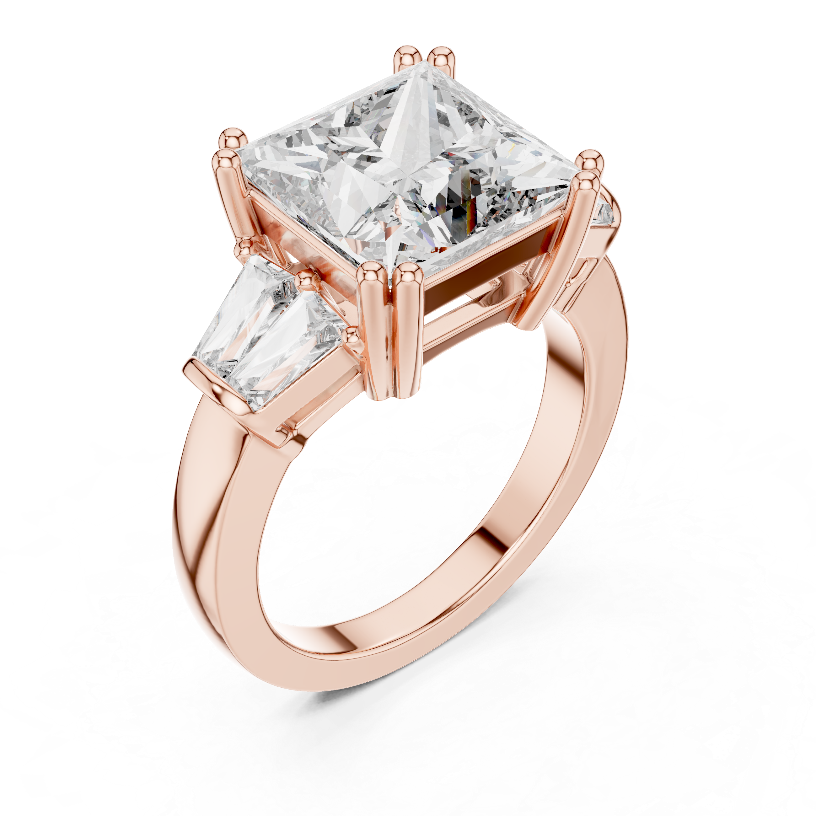 3CT PRINCESS ENGAGEMENT RING