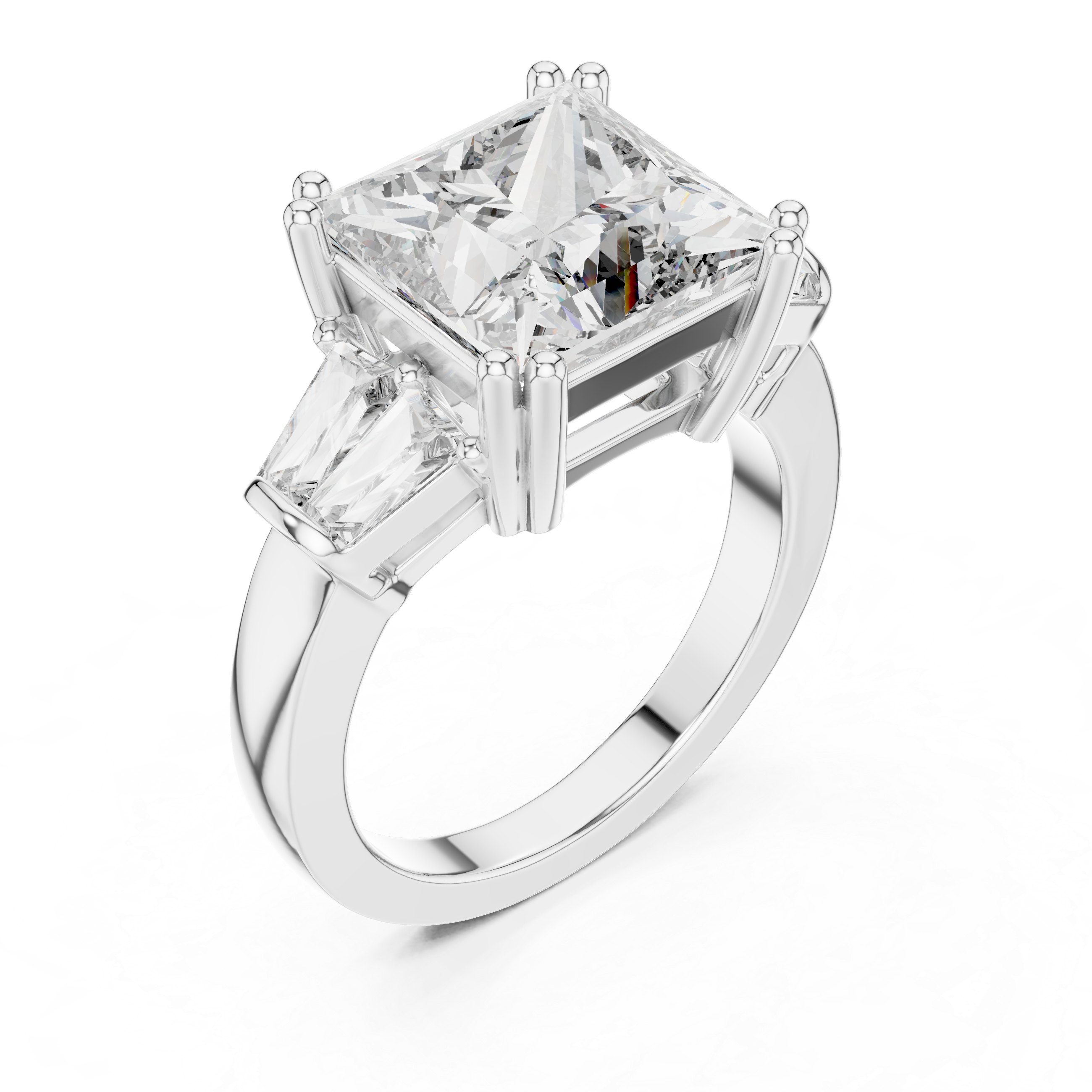 3CT PRINCESS ENGAGEMENT RING