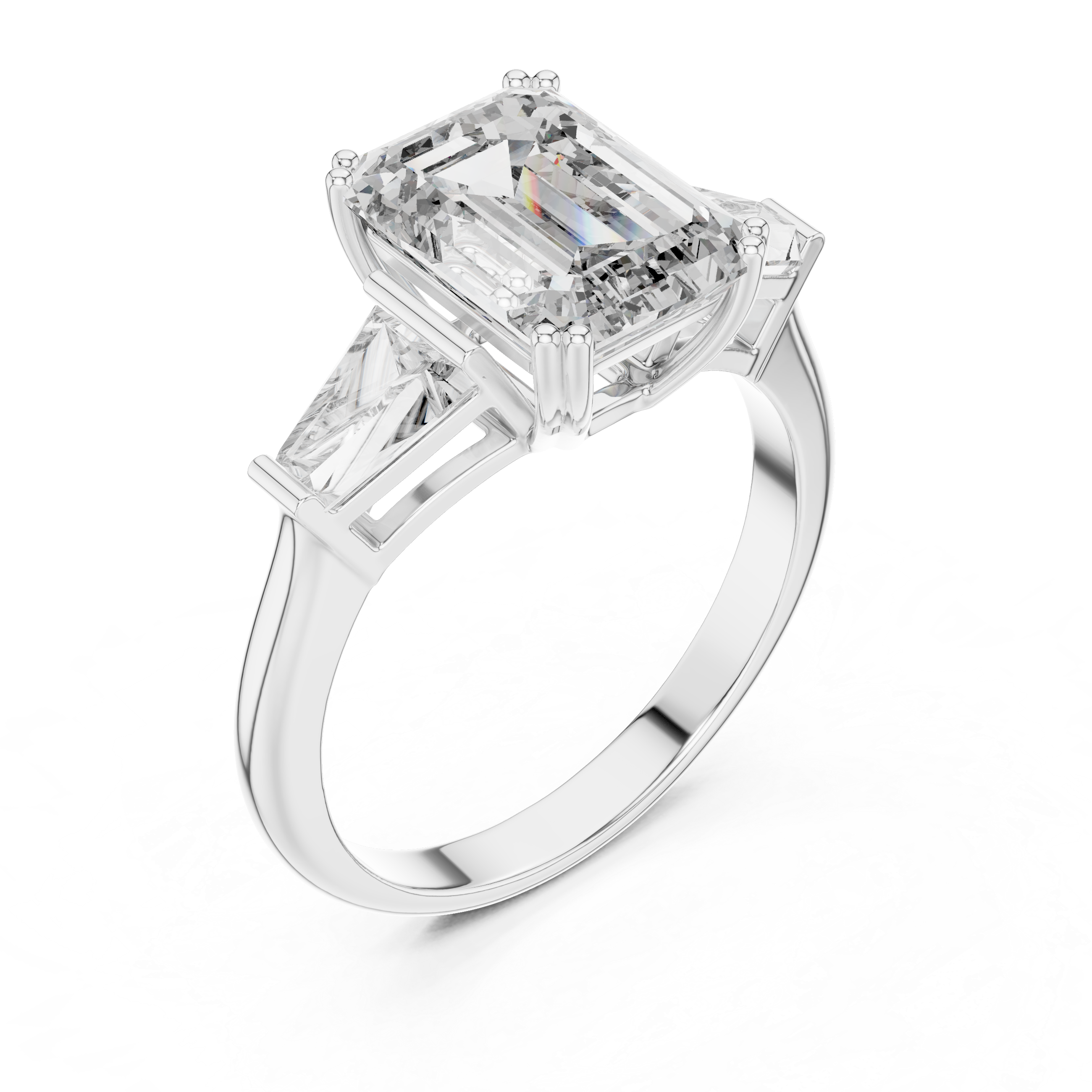 2.5CT RADIANT SHAPE ENGAGEMENT RING