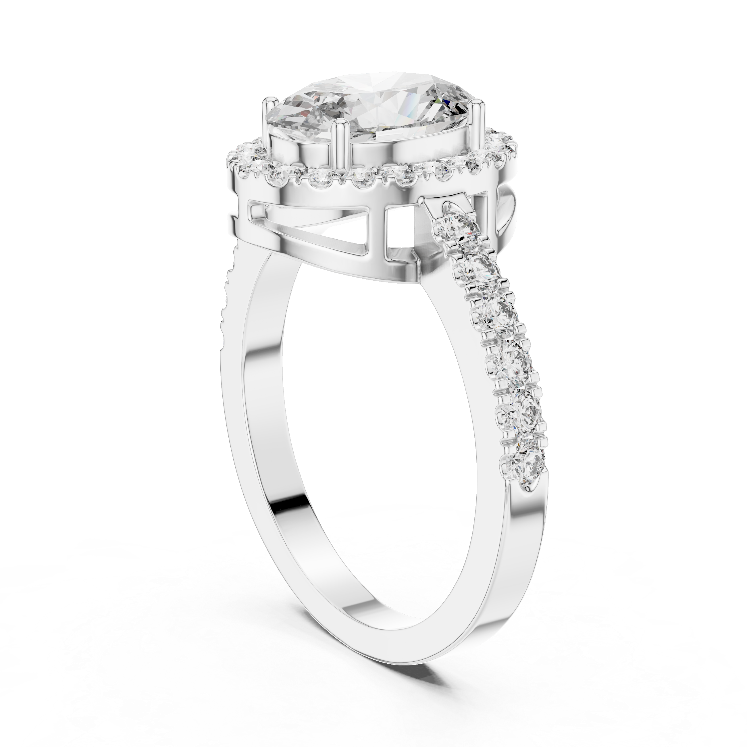 3CT ROUND ENGAGEMENT RING