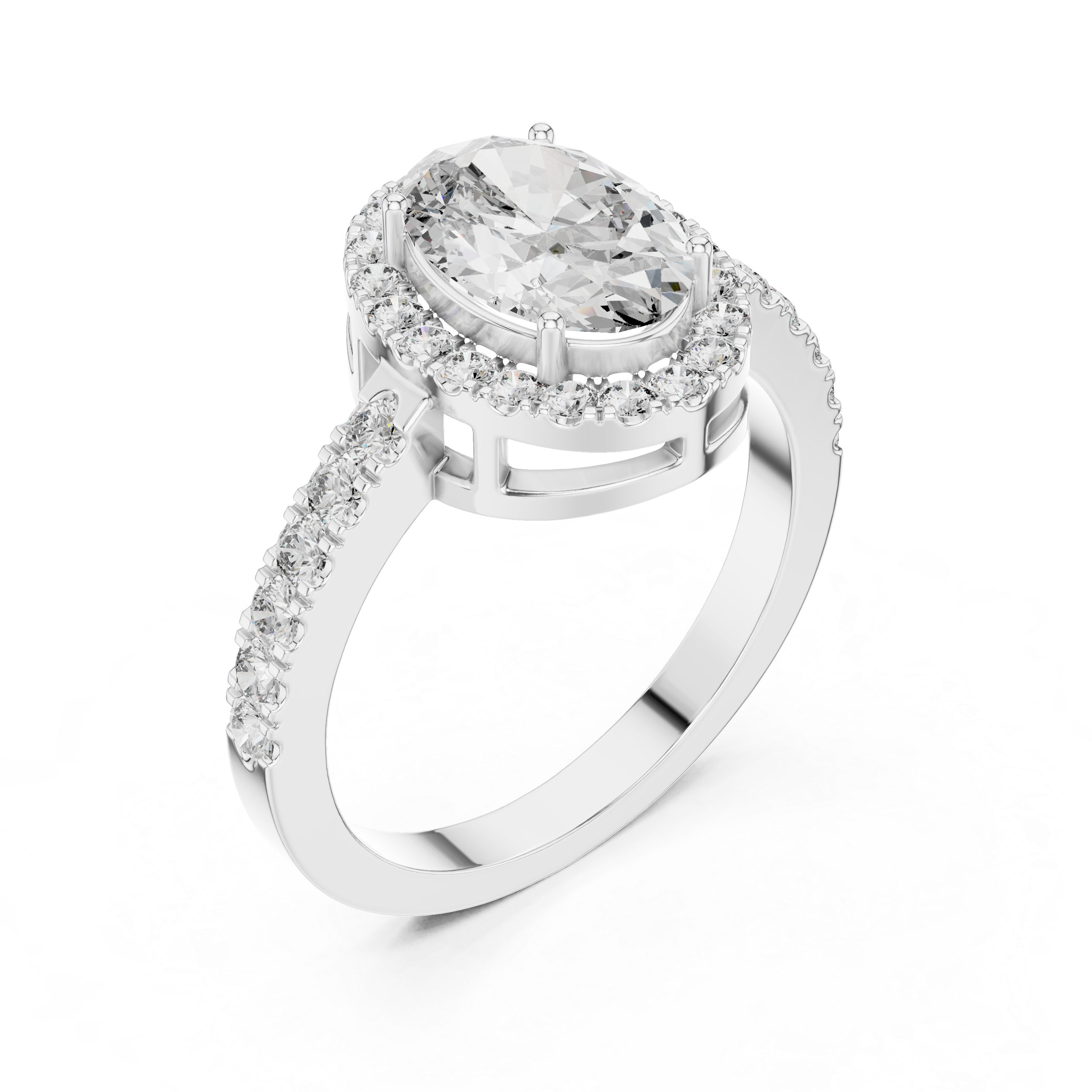 3CT ROUND ENGAGEMENT RING