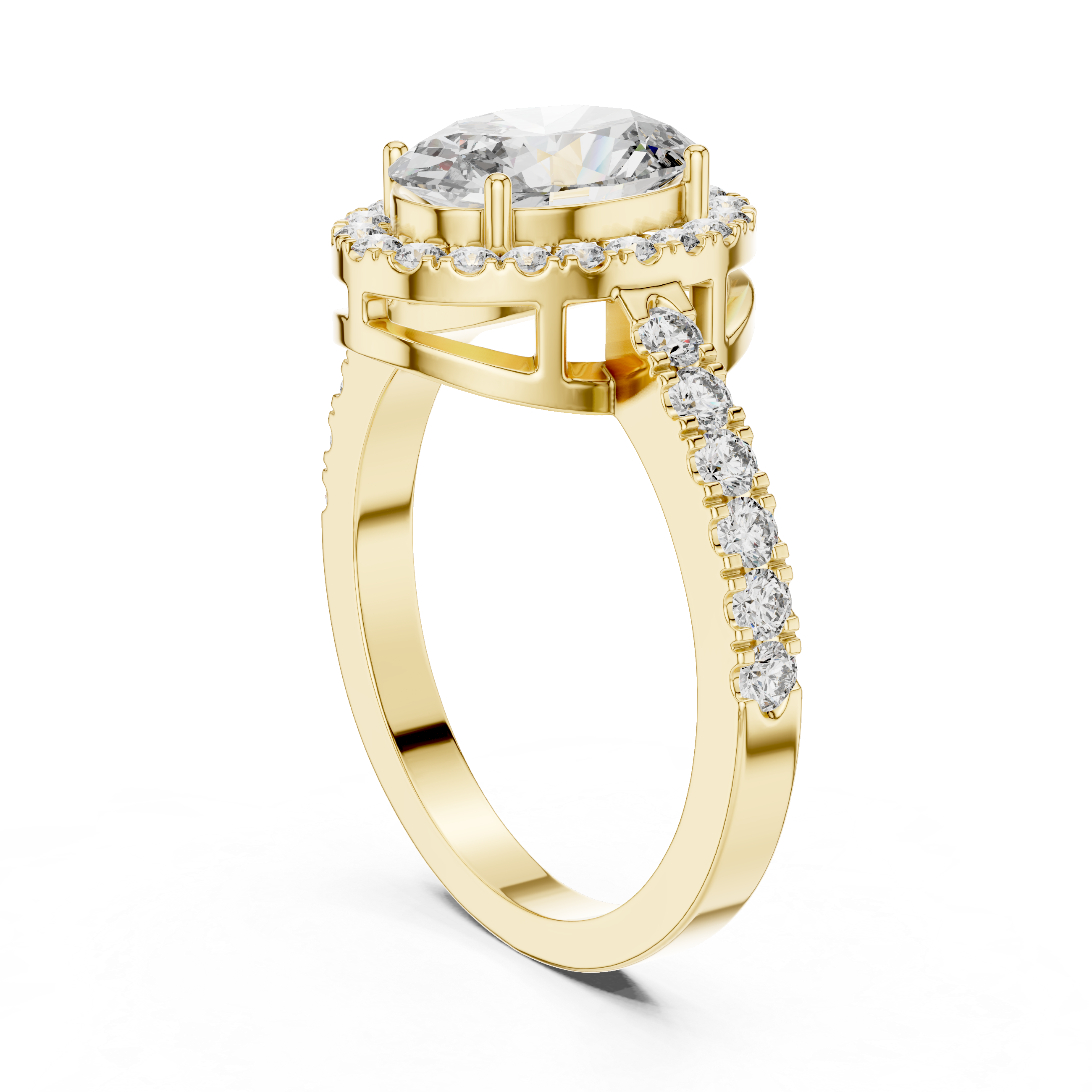 3CT ROUND ENGAGEMENT RING