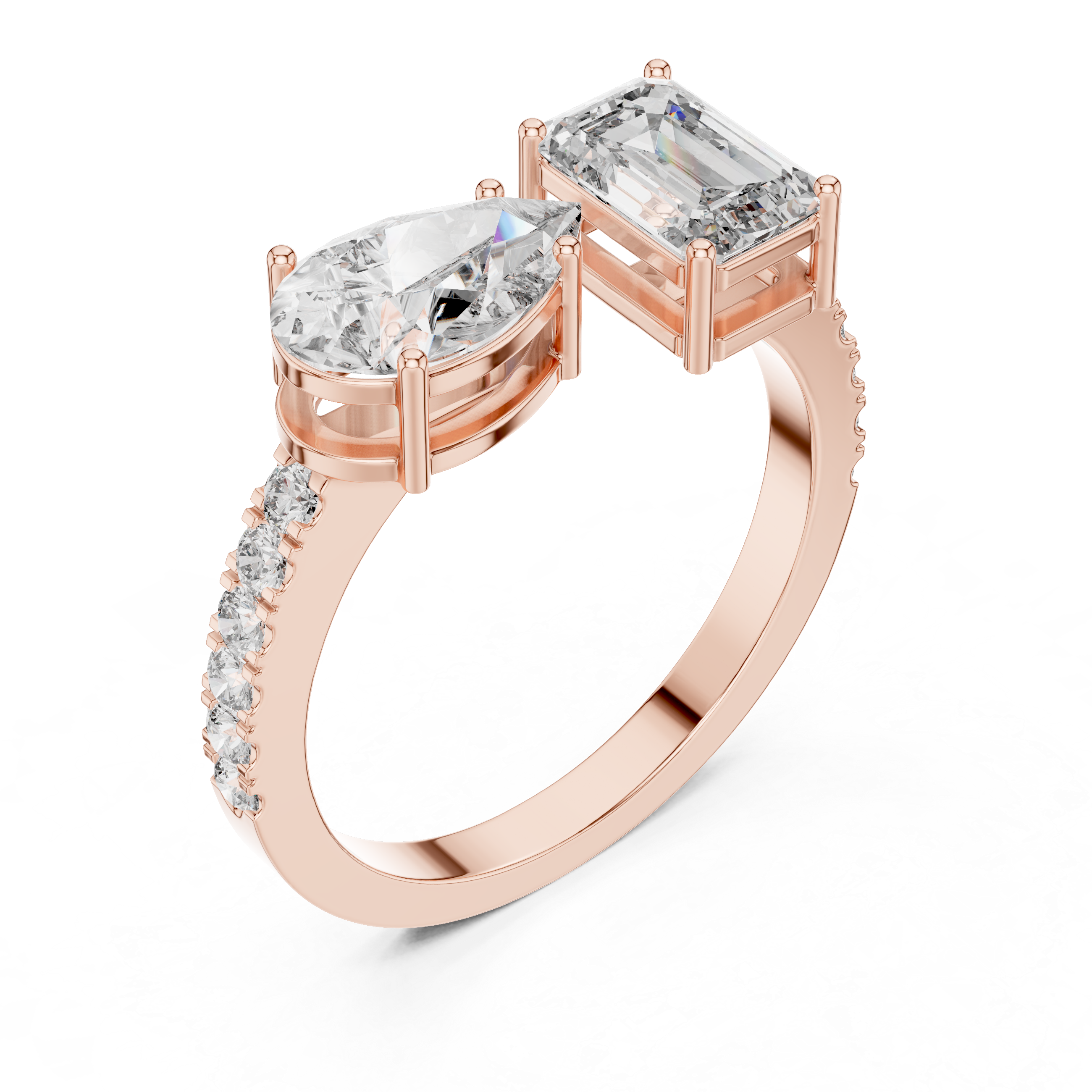 2CT HEIGHTED ENGAGEMENT RING