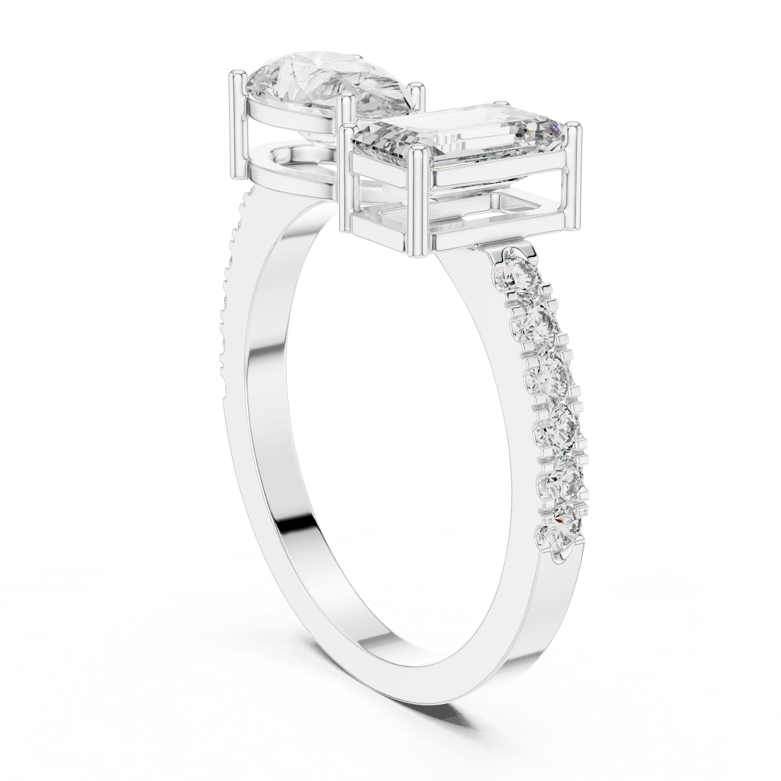 2CT HEIGHTED ENGAGEMENT RING