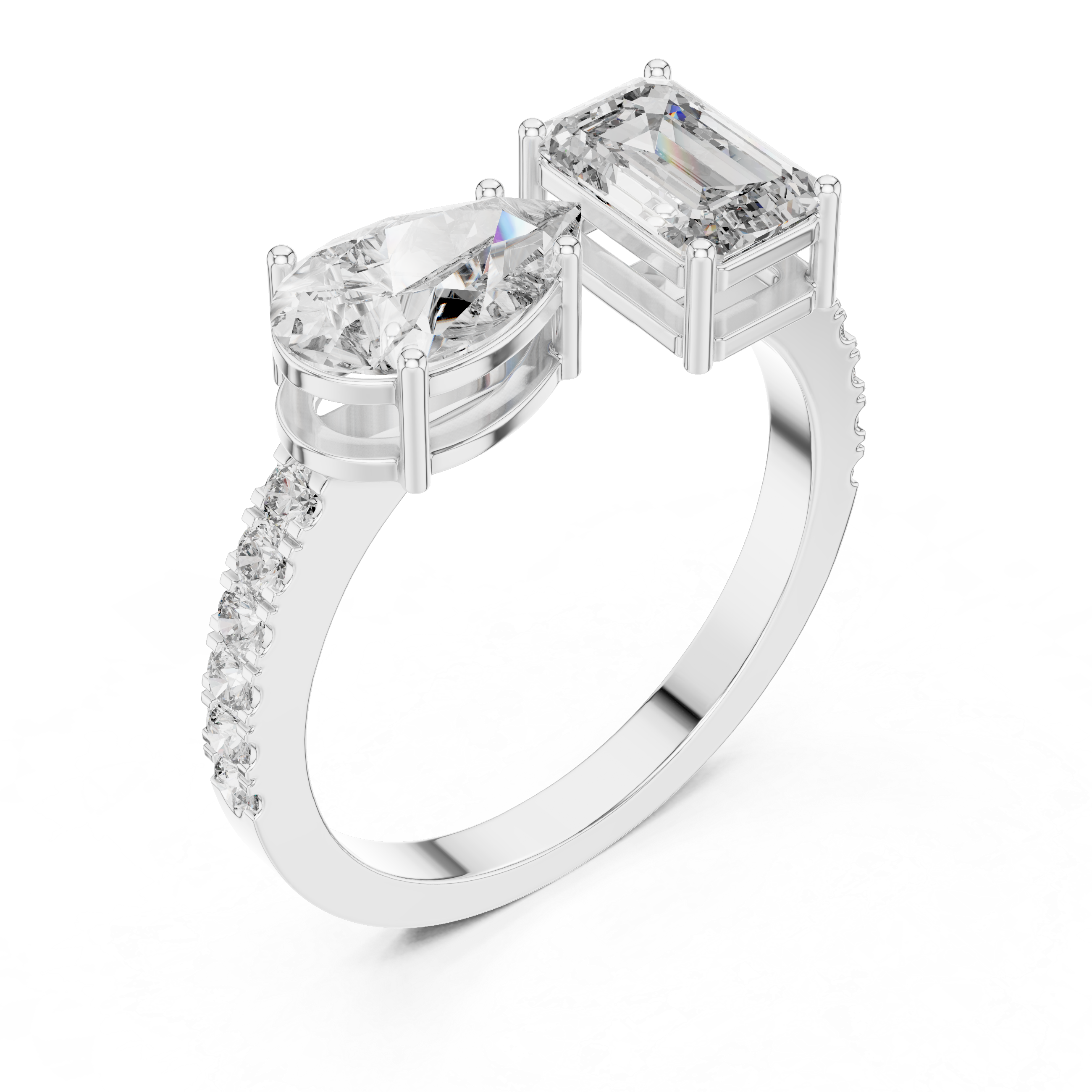 2CT HEIGHTED ENGAGEMENT RING