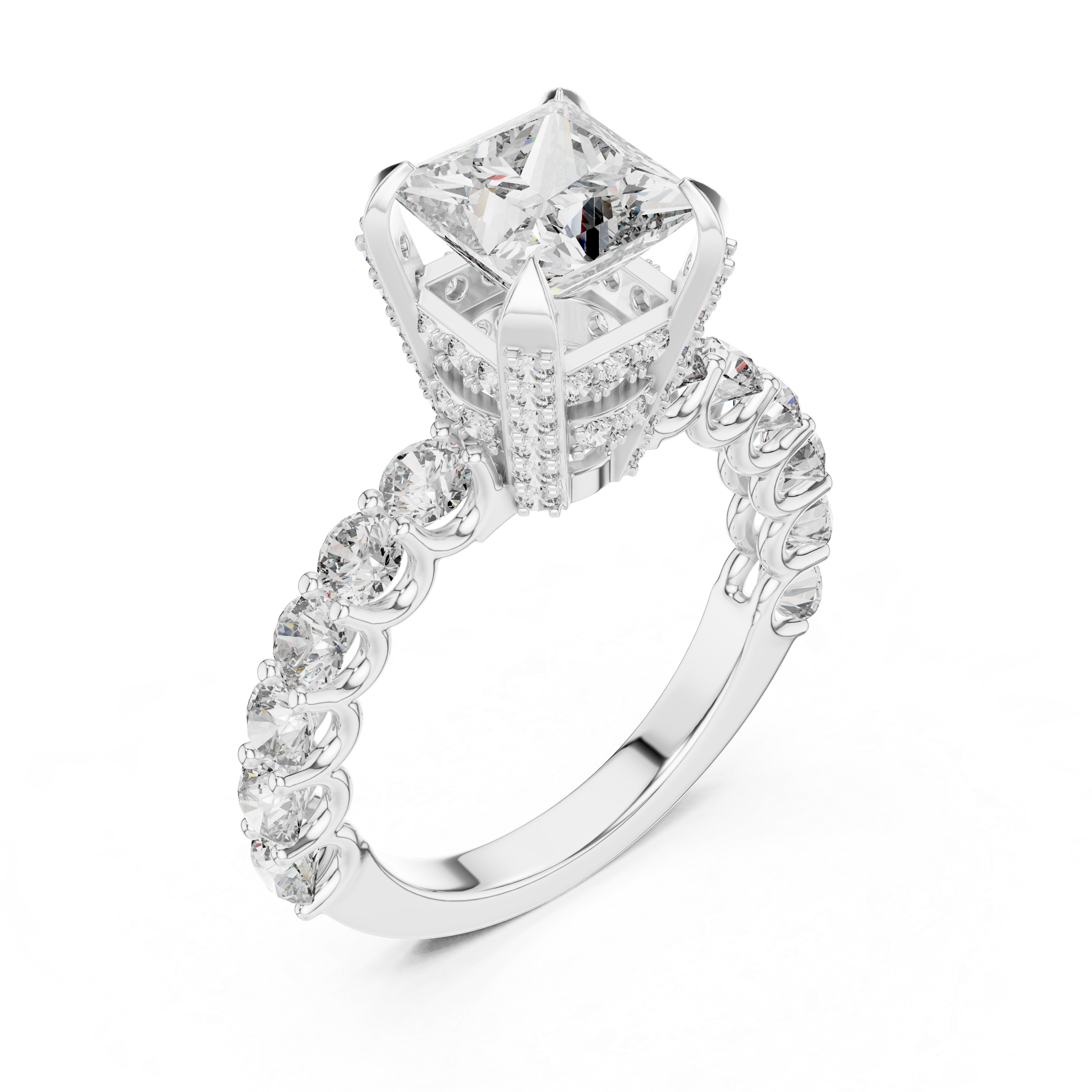 2 STONE ENGAGEMENT RING